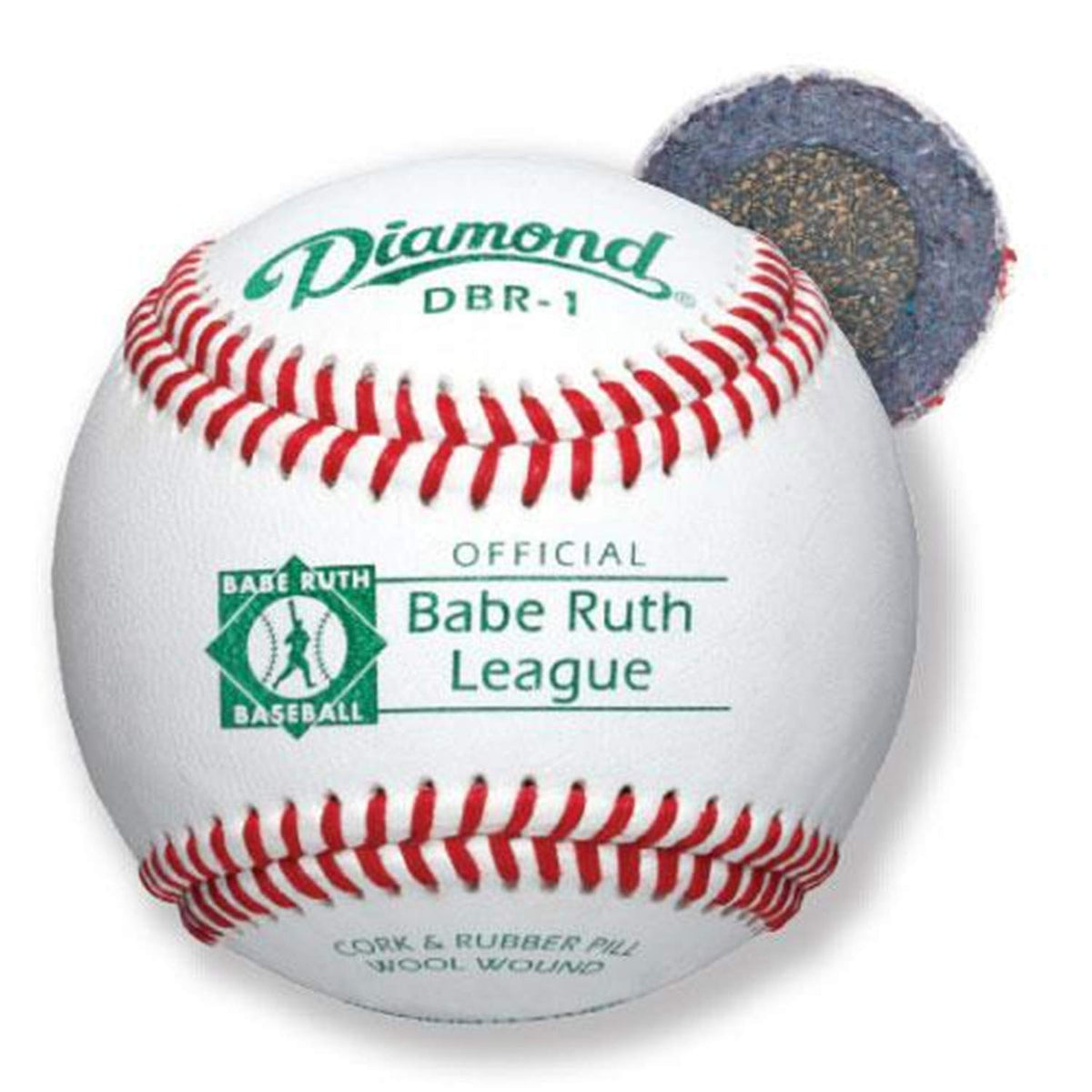 Diamond Babe Ruth Competition Grade Baseball, Dozen - front view