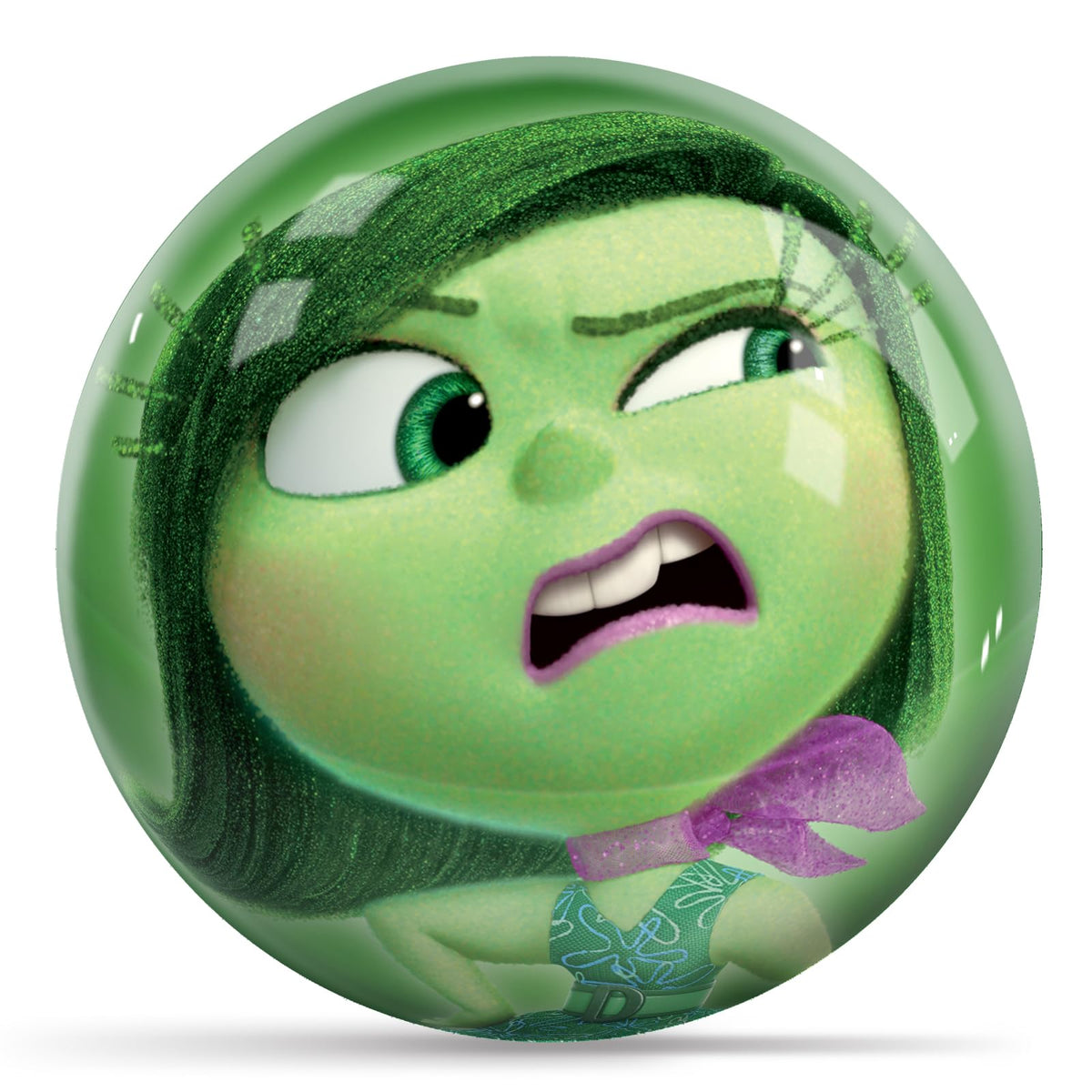 KR Strikeforce Disney Inside Out Disgust Undrilled Bowling Ball (6, Pounds) - view 1
