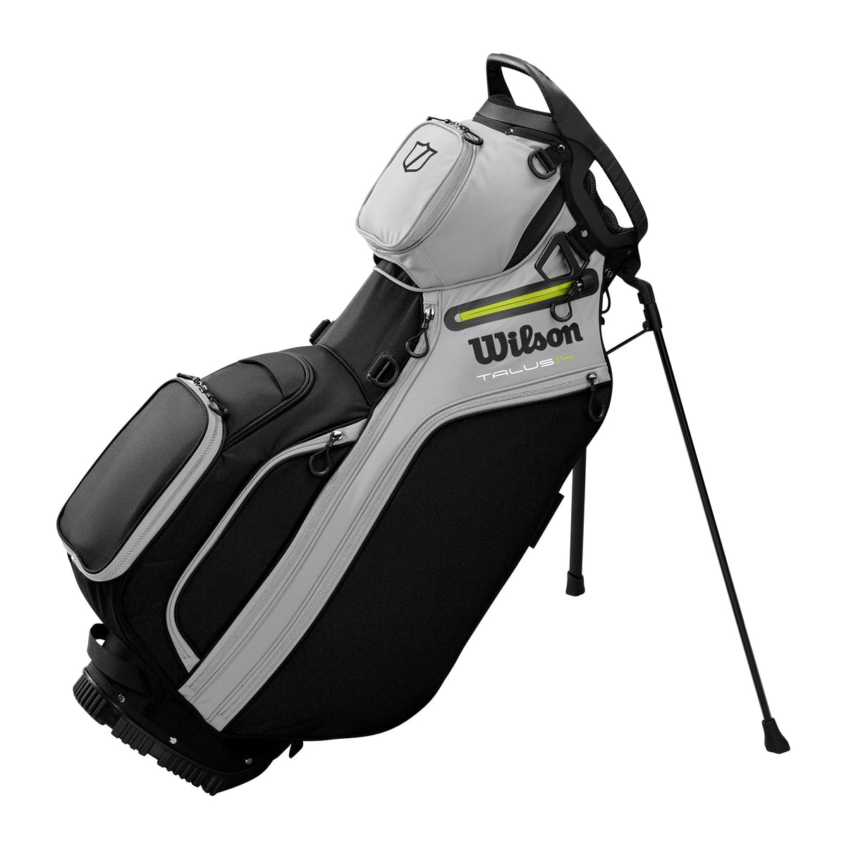 Wilson Staff Talus Stand Golf Bag, Black/Grey/Yellow - main view
