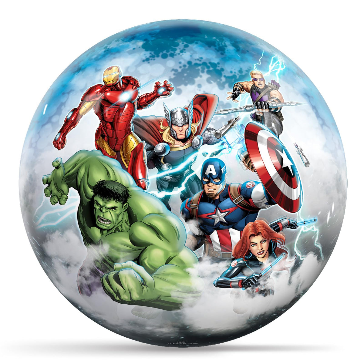 KR Strikeforce Marvel Avengers Characters Undrilled Bowling Ball (6, Pounds) - view 1