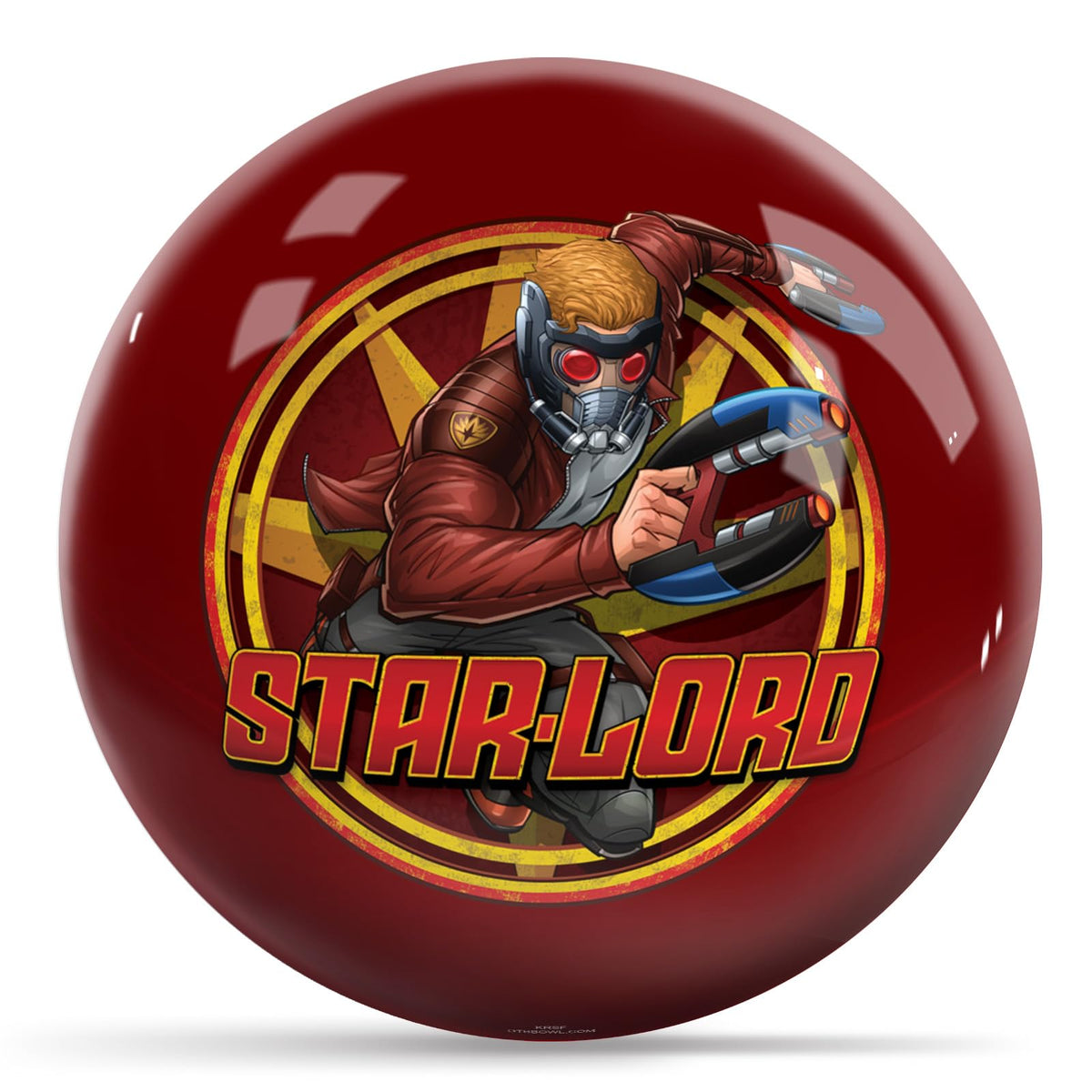 KR Strikeforce Marvel GOG Star-Lord Undrilled Bowling Ball (15, Pounds) - view 1