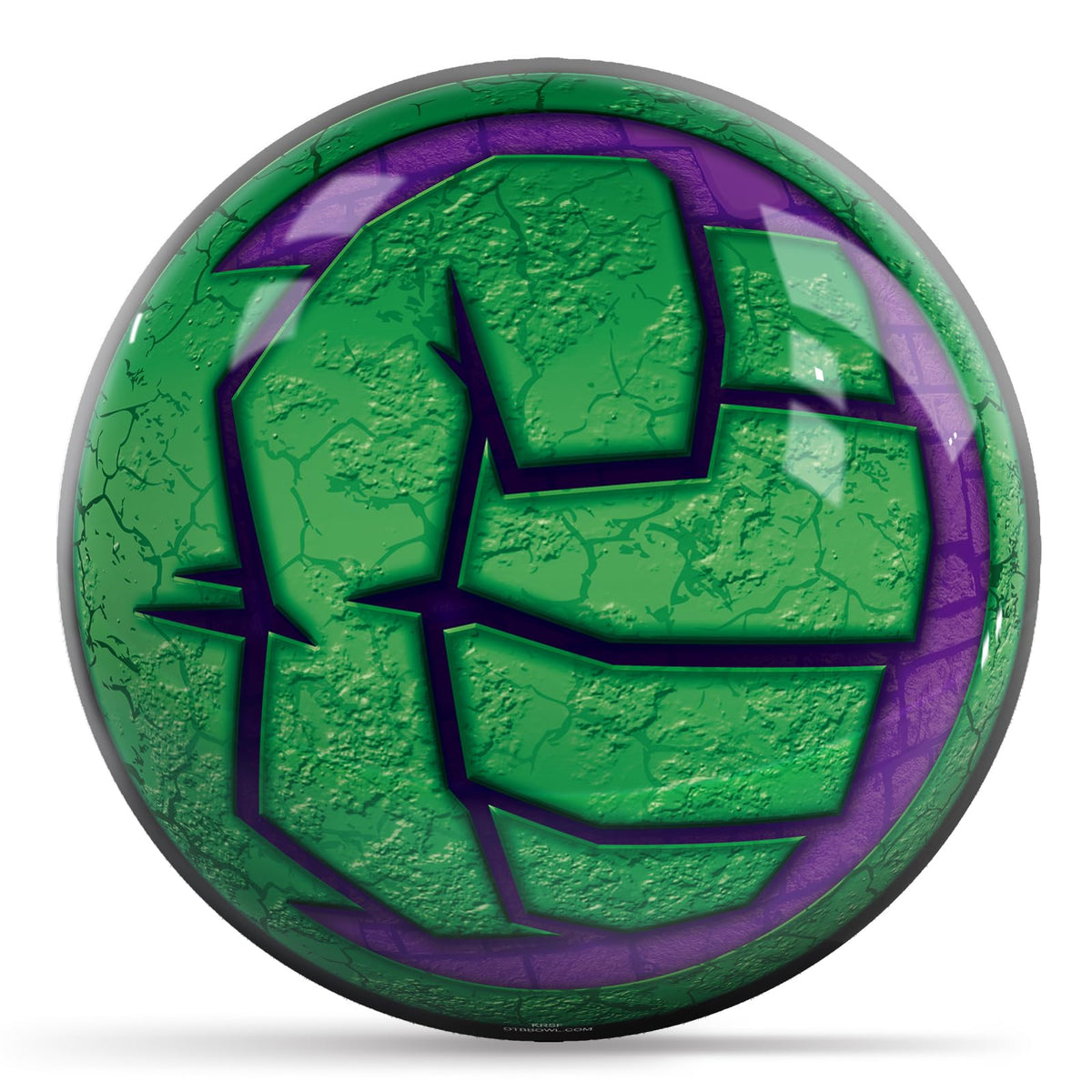 KR Strikeforce Marvel Avengers Hulk Icon Undrilled Bowling Ball (6, Pounds) - view 1