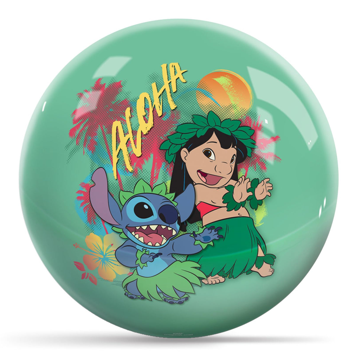 KR Strikeforce Disney Lilo & Stitch Aloha Undrilled Bowling Ball (15, Pounds) - view 1