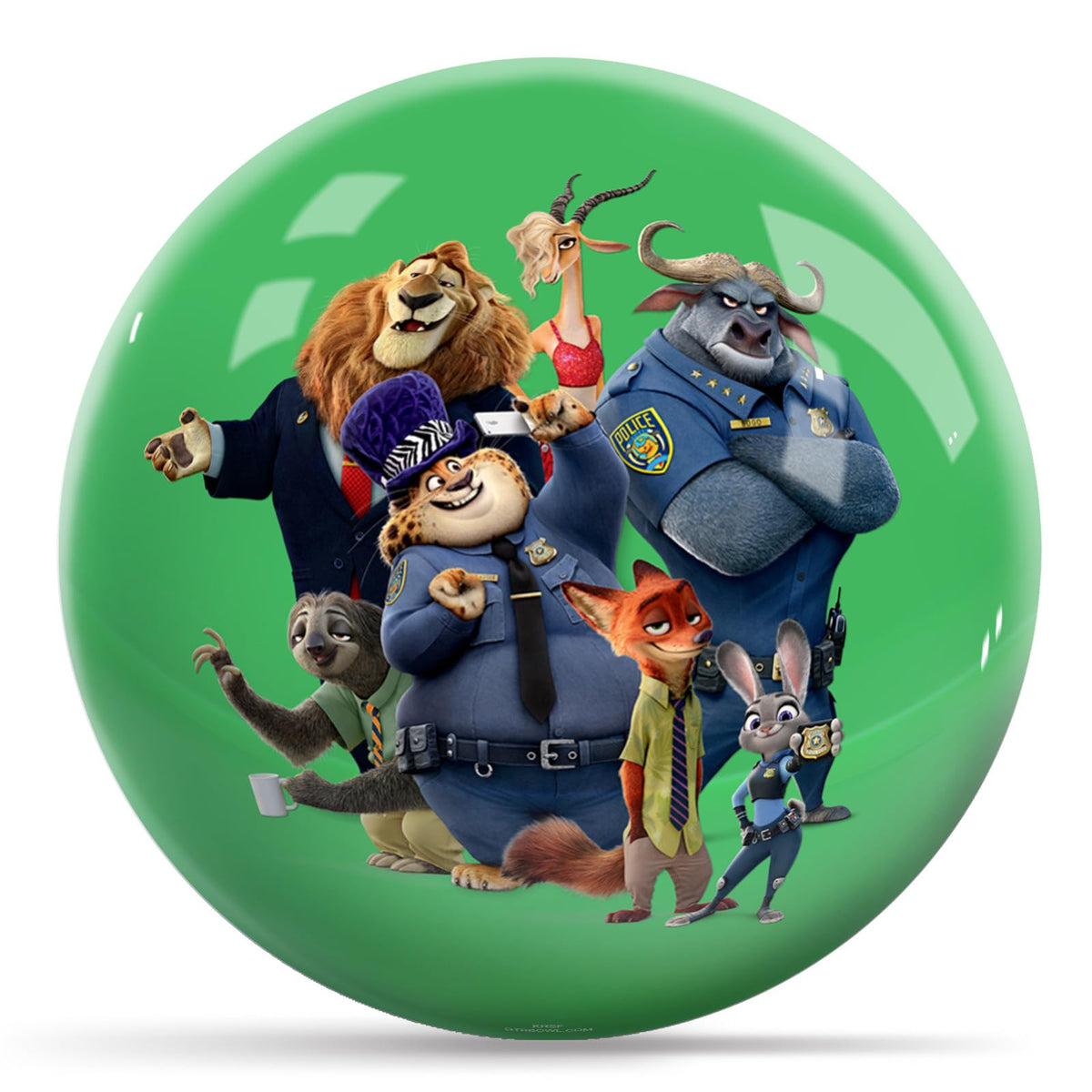 KR Strikeforce Disney Zootopia Zootopia's Undrilled Bowling Ball (10, Pounds) - view 1