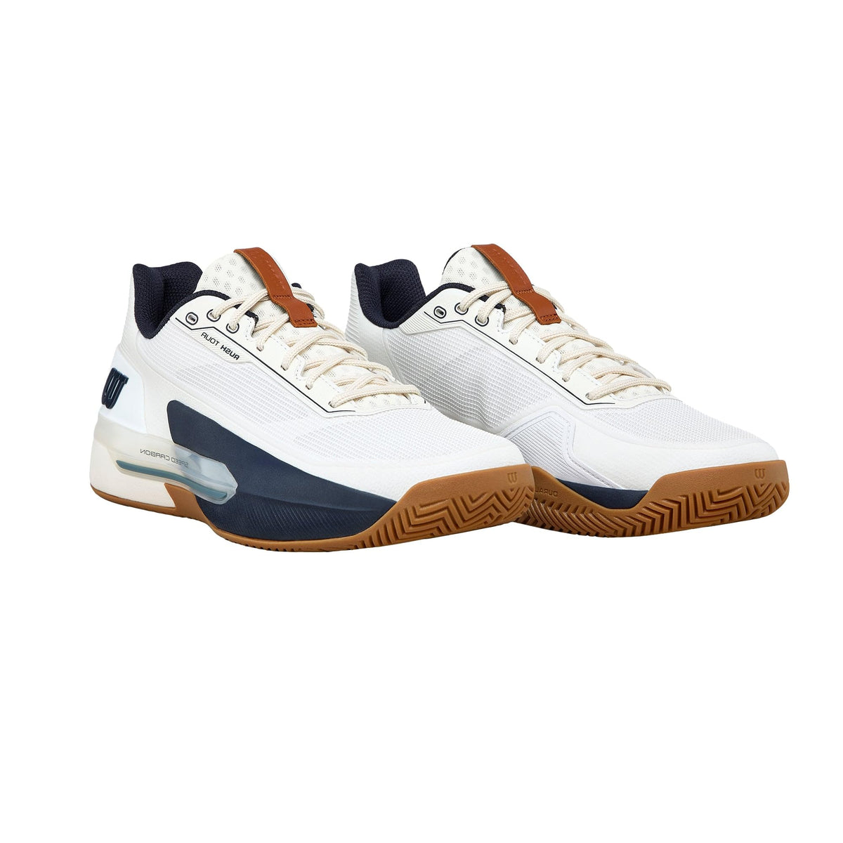 Wilson Rush Tour 5 Clay Mens Tennis Shoes, White/Navy Blazer/Gum - main view