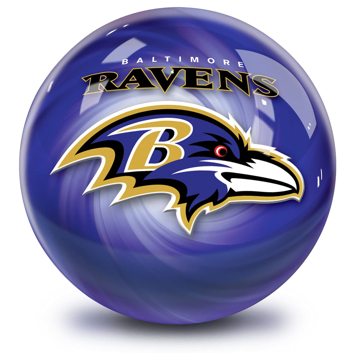 KR Strikeforce Strikeforce Bowling Officially Licensed NFL Baltimore Ravens Undrilled Bowling Ball - view 1