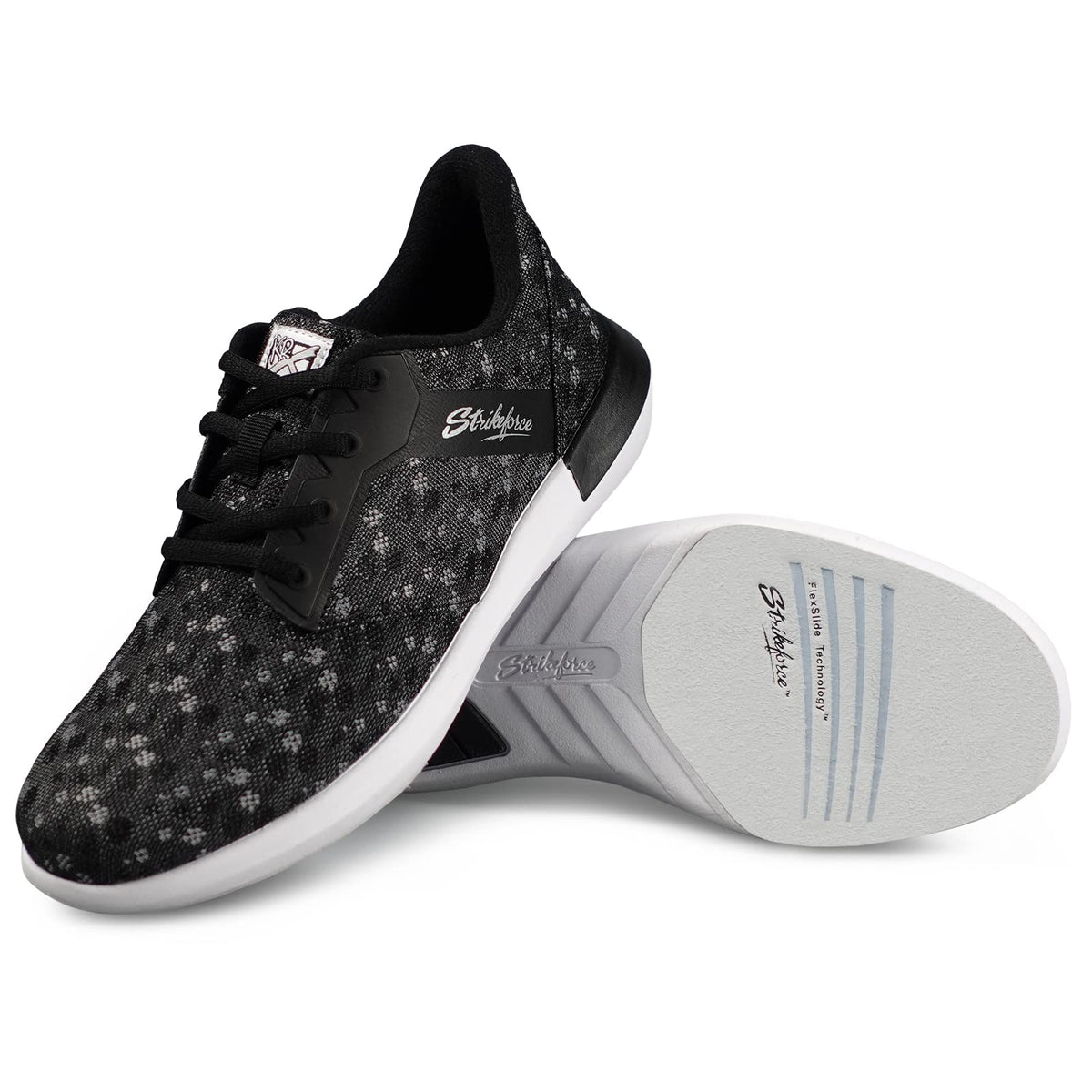 KR Strikeforce Mens Modern Bowling Shoes, Black Crystal - view 1