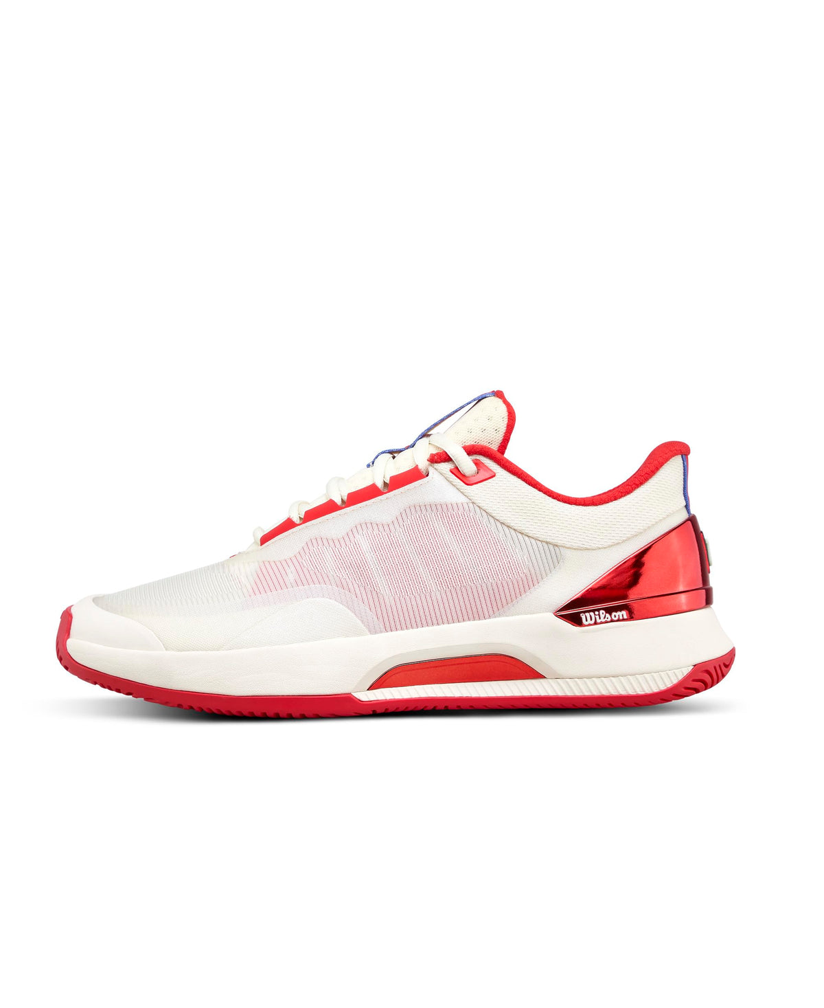 Wilson Intrigue Tour US Open Womens Tennis Shoes, Tofu/Infrared - main view