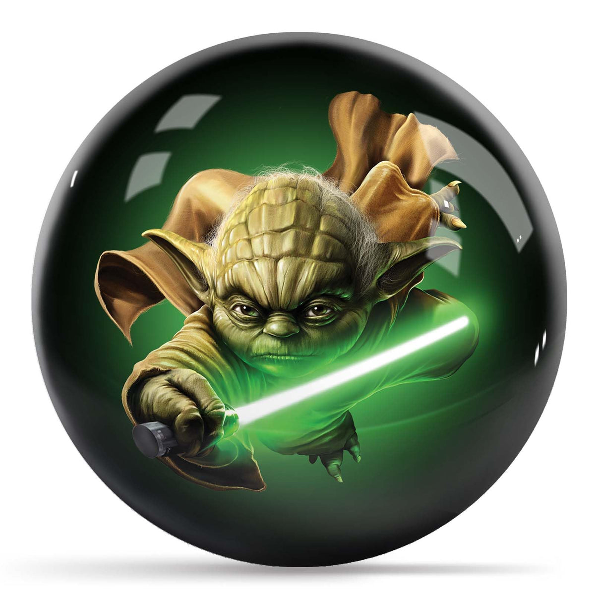 KR Strikeforce Star Wars Flying Yoda Undrilled Bowling Ball (6, Pounds) - view 1