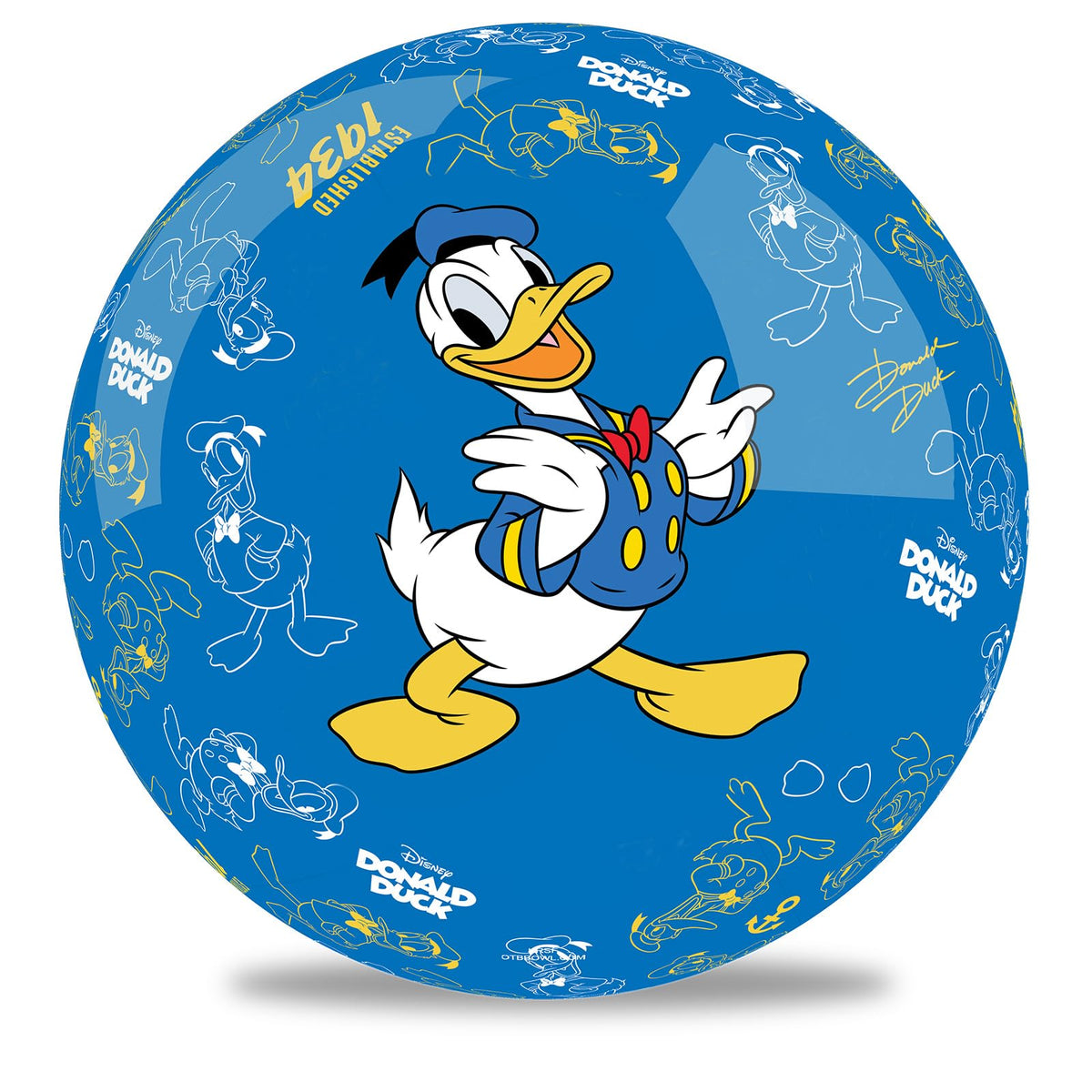 KR Strikeforce Disney Donald Duck Undrilled Bowling Ball (6, Pounds) - view 1