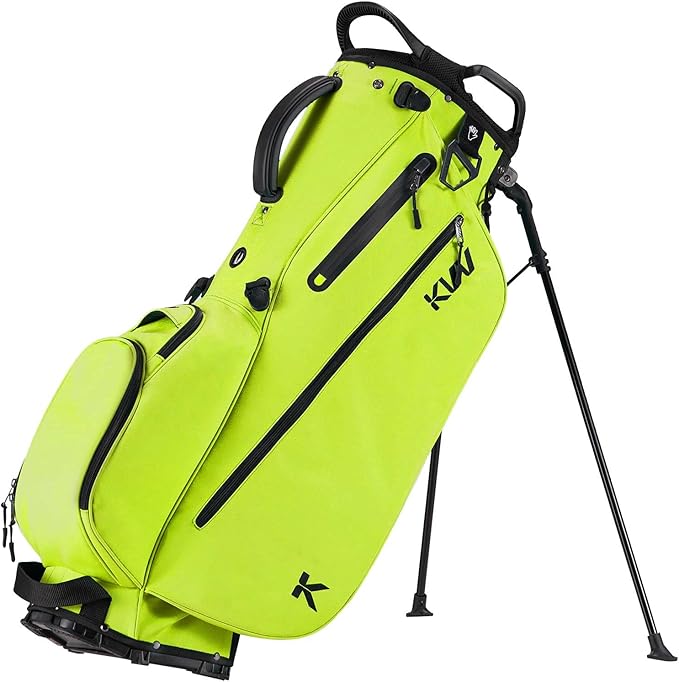 KVV Lightweight Golf Stand Bag with 7 Way Full-Length Dividers, 5 Zippered Pockets, Automatically Adjustable Dual Straps,Elegant Design