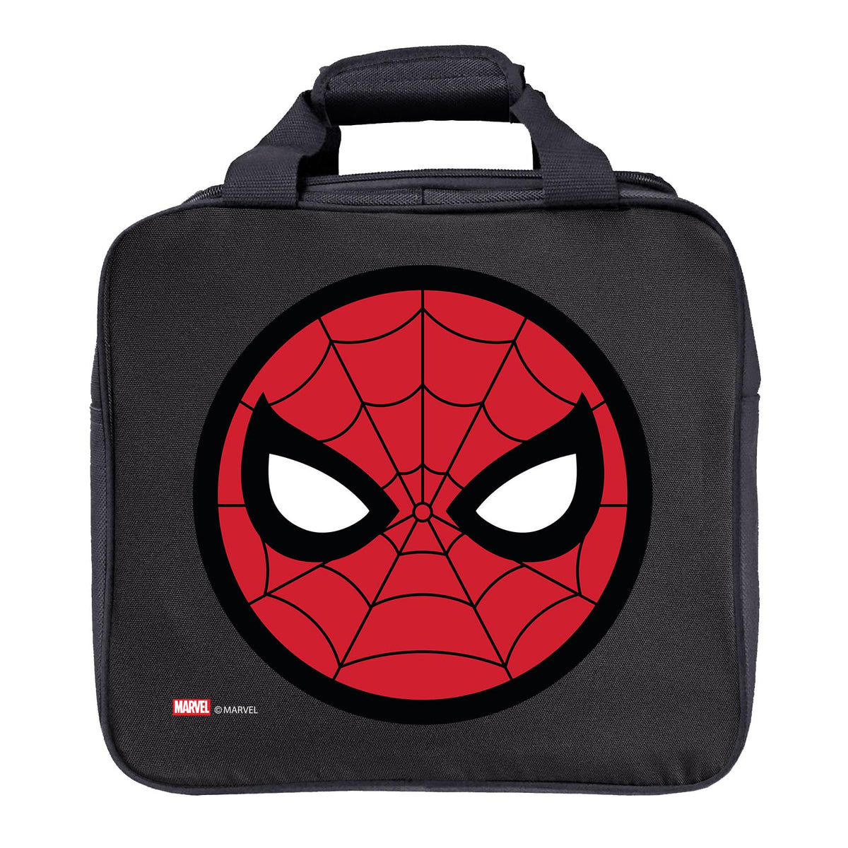 KR Strikeforce Marvel Bowling Ball Tote Bag with Inside Shoe Storage and Side Accessory Pocket (Spider Man Mask) - view 1
