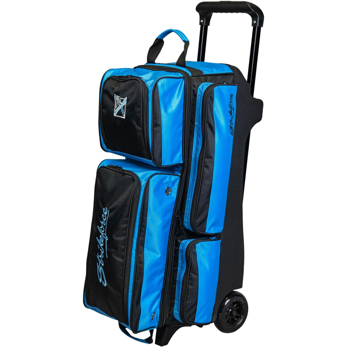 krstrikeforce-konvoy-3-ball-roller-black-caribbean-blue-bowling-bag