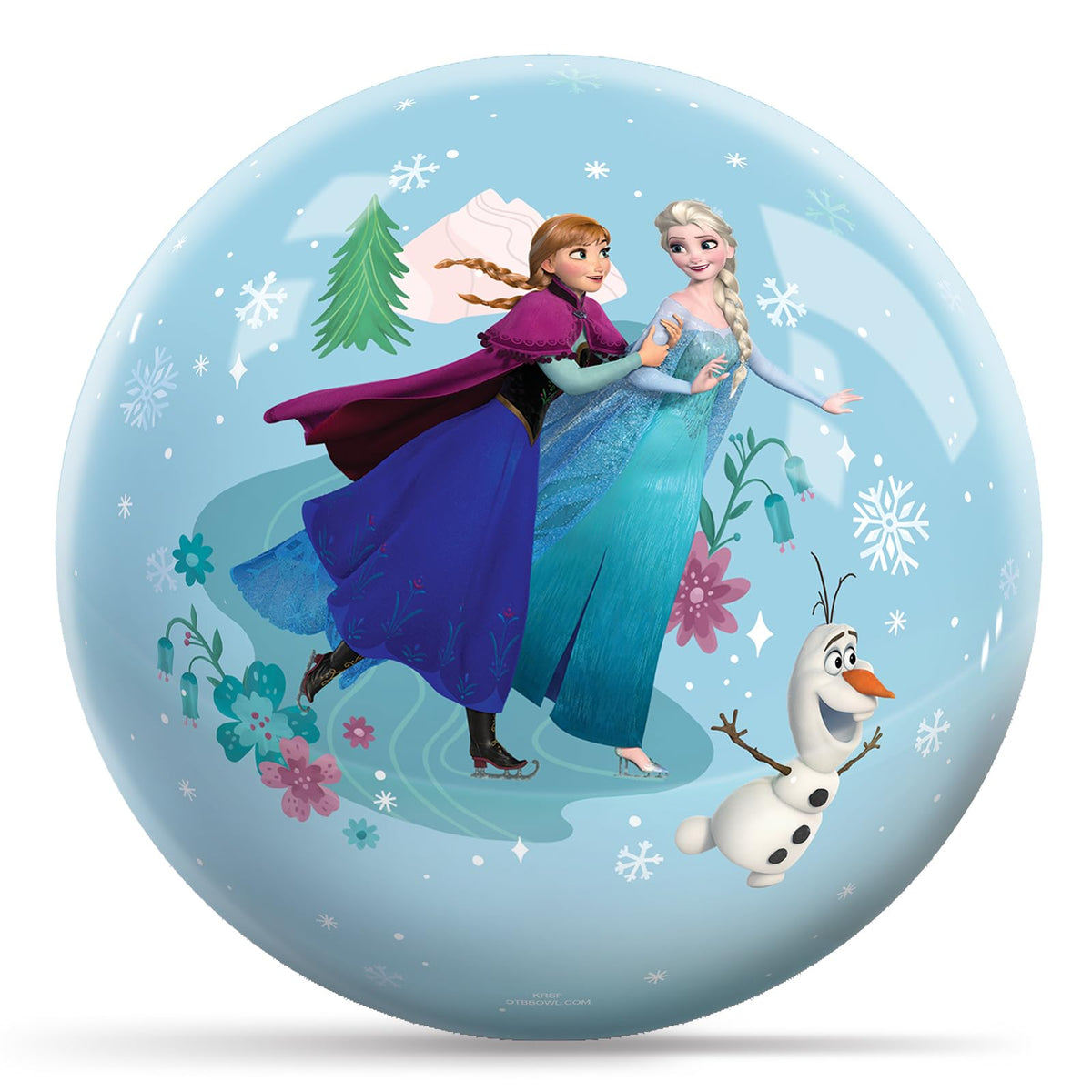 KR Strikeforce Disney Frozen Characters Undrilled Bowling Ball (6, Pounds) - view 1