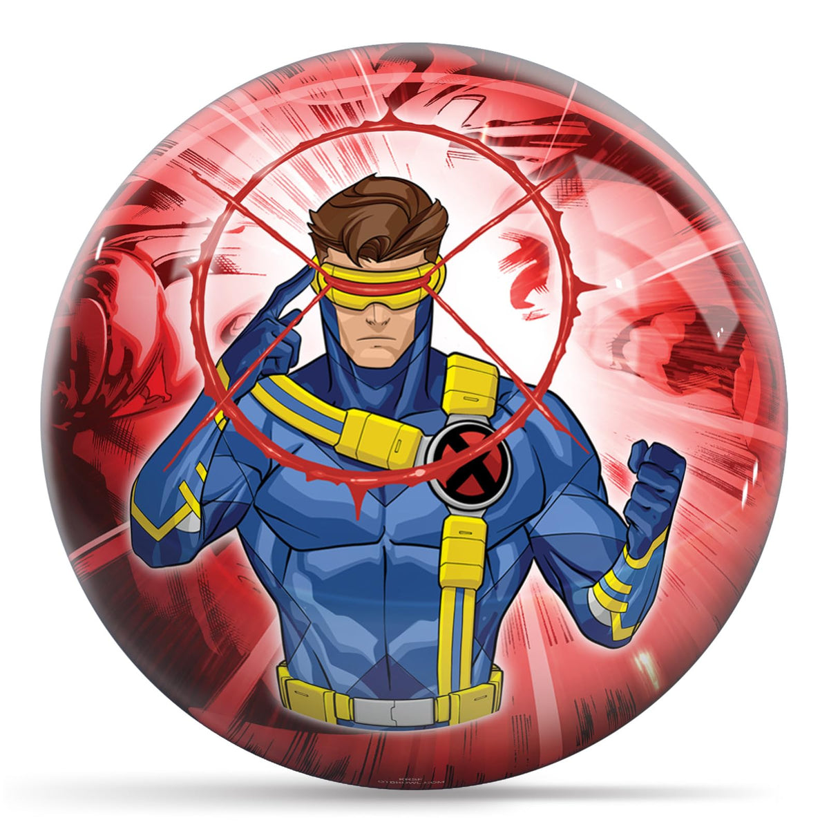 KR Strikeforce Marvel Avengers Cyclops Undrilled Polyester Bowling Ball - view 1
