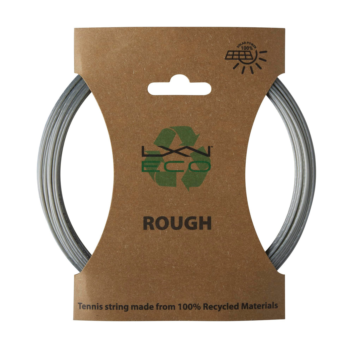 Luxilon Eco Rough 125 Tennis String Set, 16L Gauge, Gray - view 1