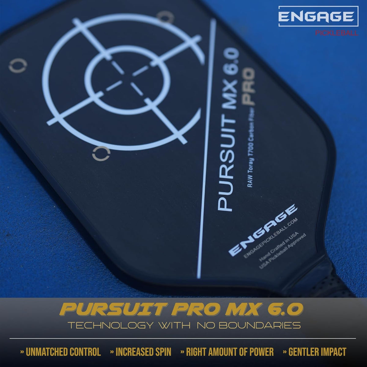 Engage Pursuit Pro MX 6.0 Pickleball Paddle