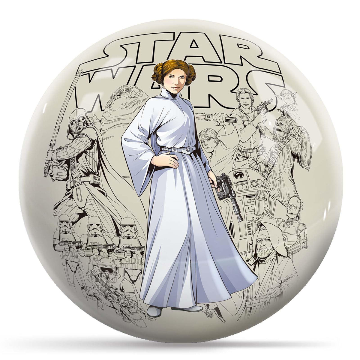 KR Strikeforce Star Wars Princess Leia Undrilled Bowling Ball (6, Pounds) - view 1