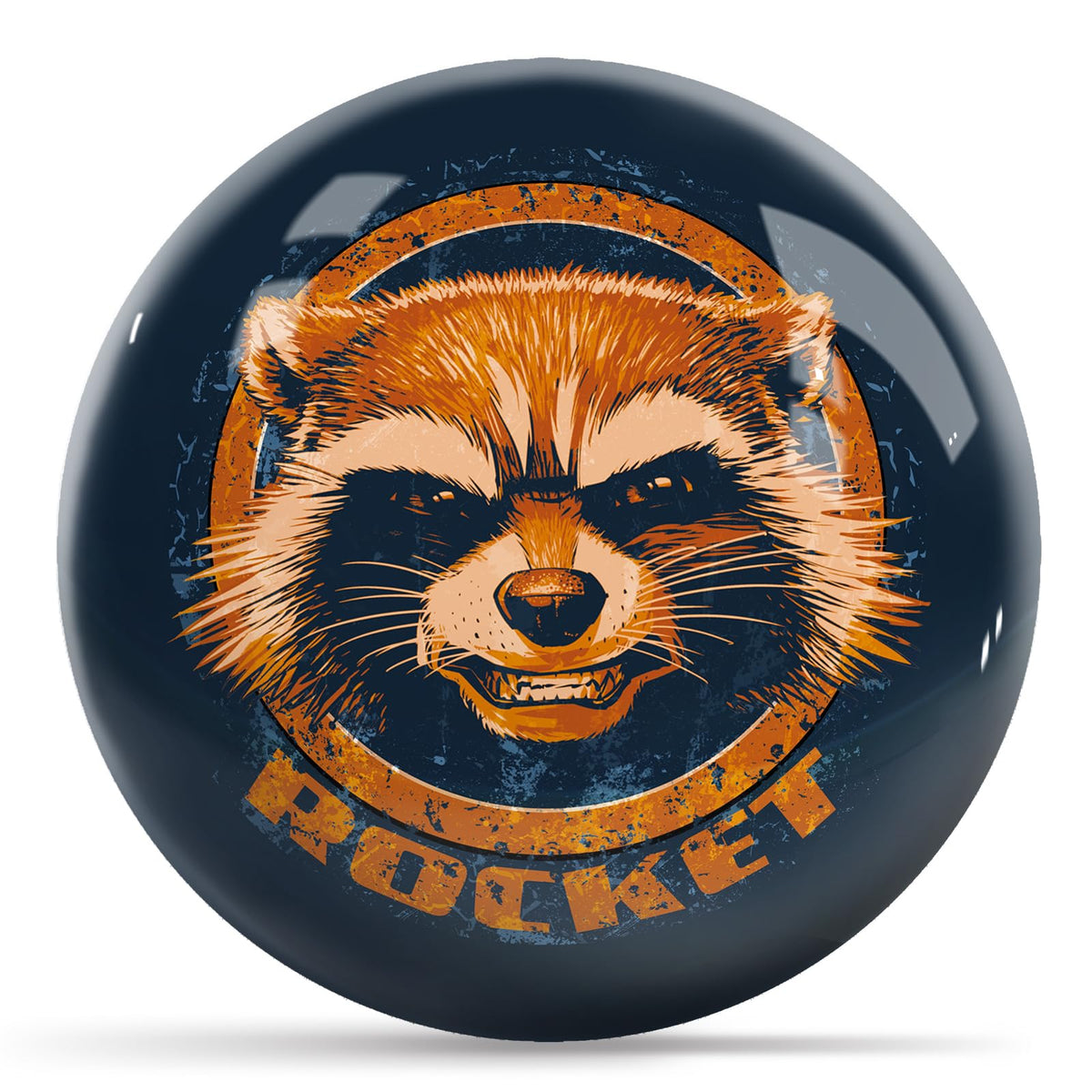 KR Strikeforce Marvel Guardians of the Galaxy Rocket Undrilled Bowling Ball (6, Pounds) - view 1