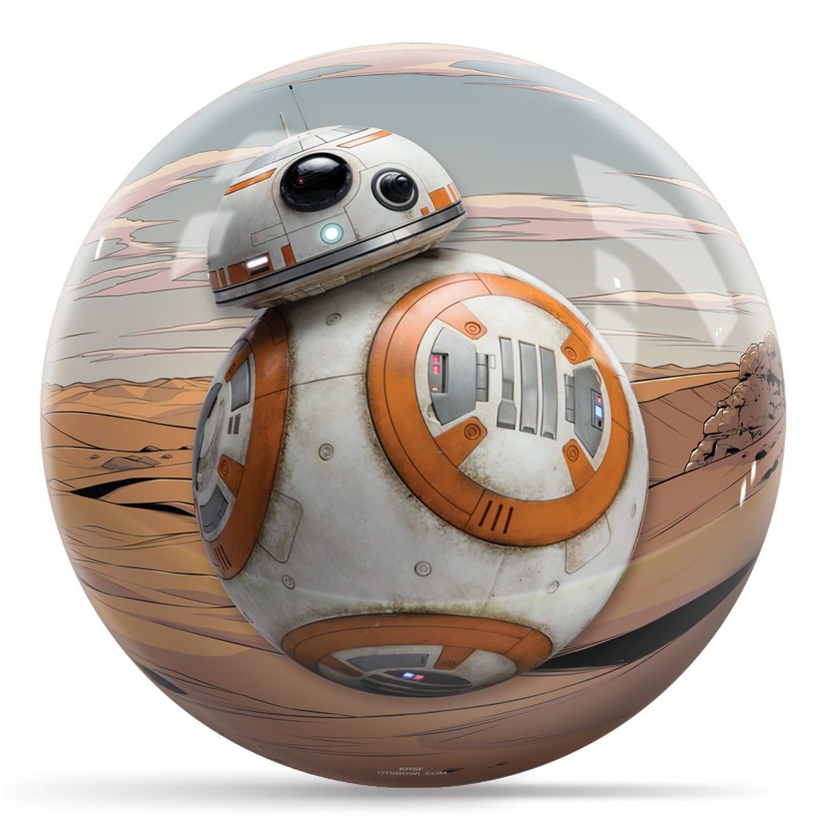 KR Strikeforce Star Wars BB-8 Droid Undrilled Polyester Bowling Ball - view 1