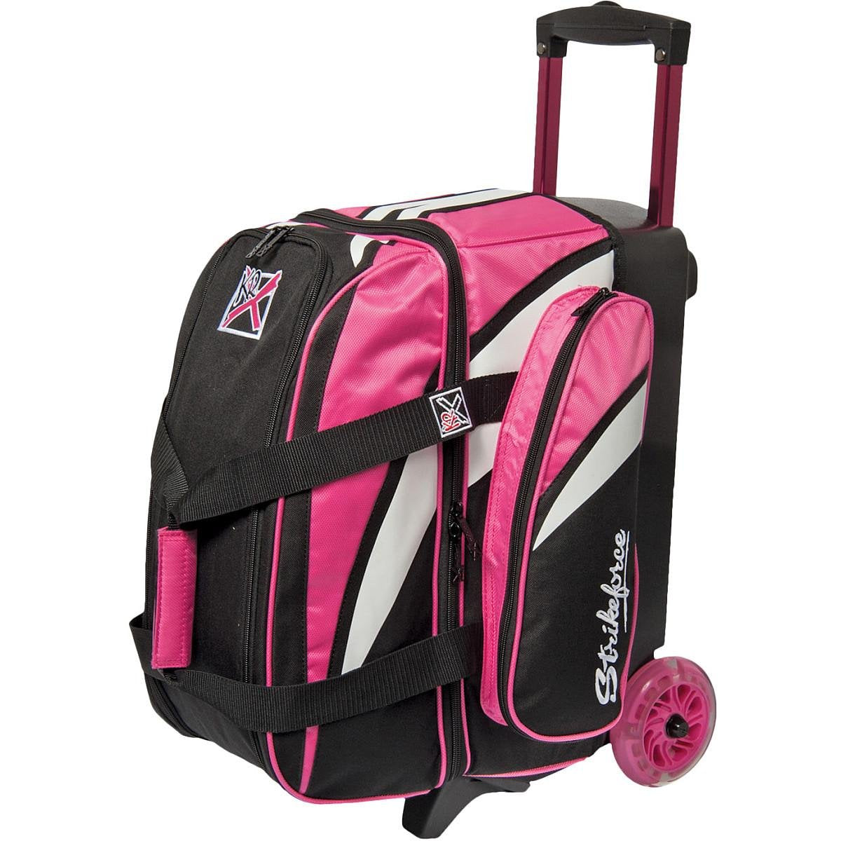 KR Strikeforce Cruiser Smooth Double Roller Bag, Pink/White/Black - view 1