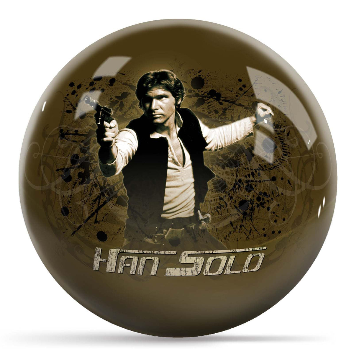 KR Strikeforce Star Wars Han Solo Undrilled Bowling Ball (6, Pounds) - view 1