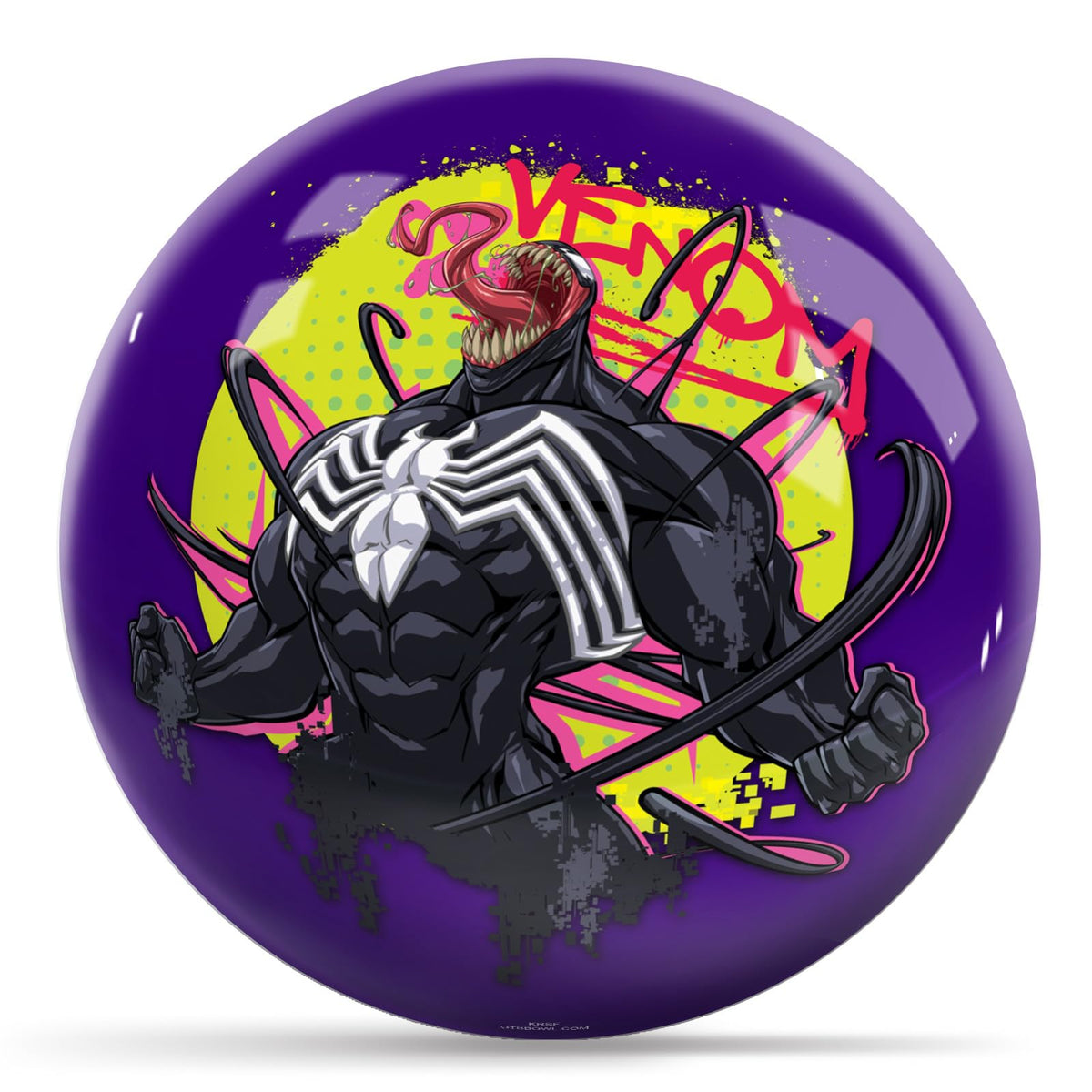 KR Strikeforce Spider Man Venom Undrilled Bowling Ball (8, Pounds) - view 1
