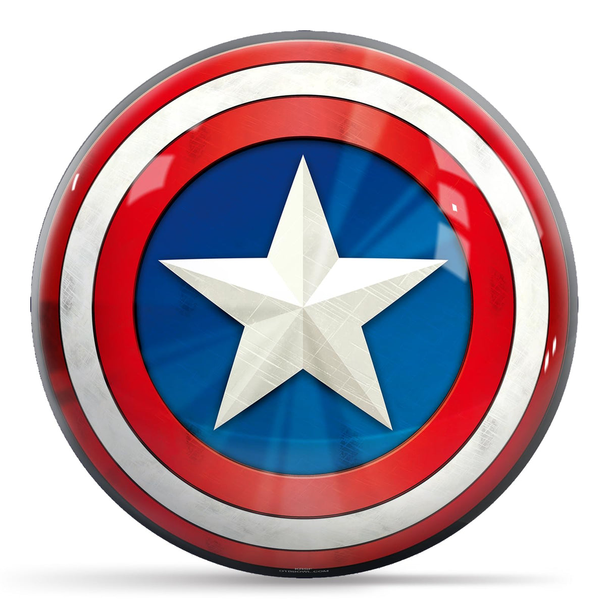 KR Strikeforce Marvel Avengers Captain America Icon Undrilled Bowling Ball (6, Pounds) - view 1