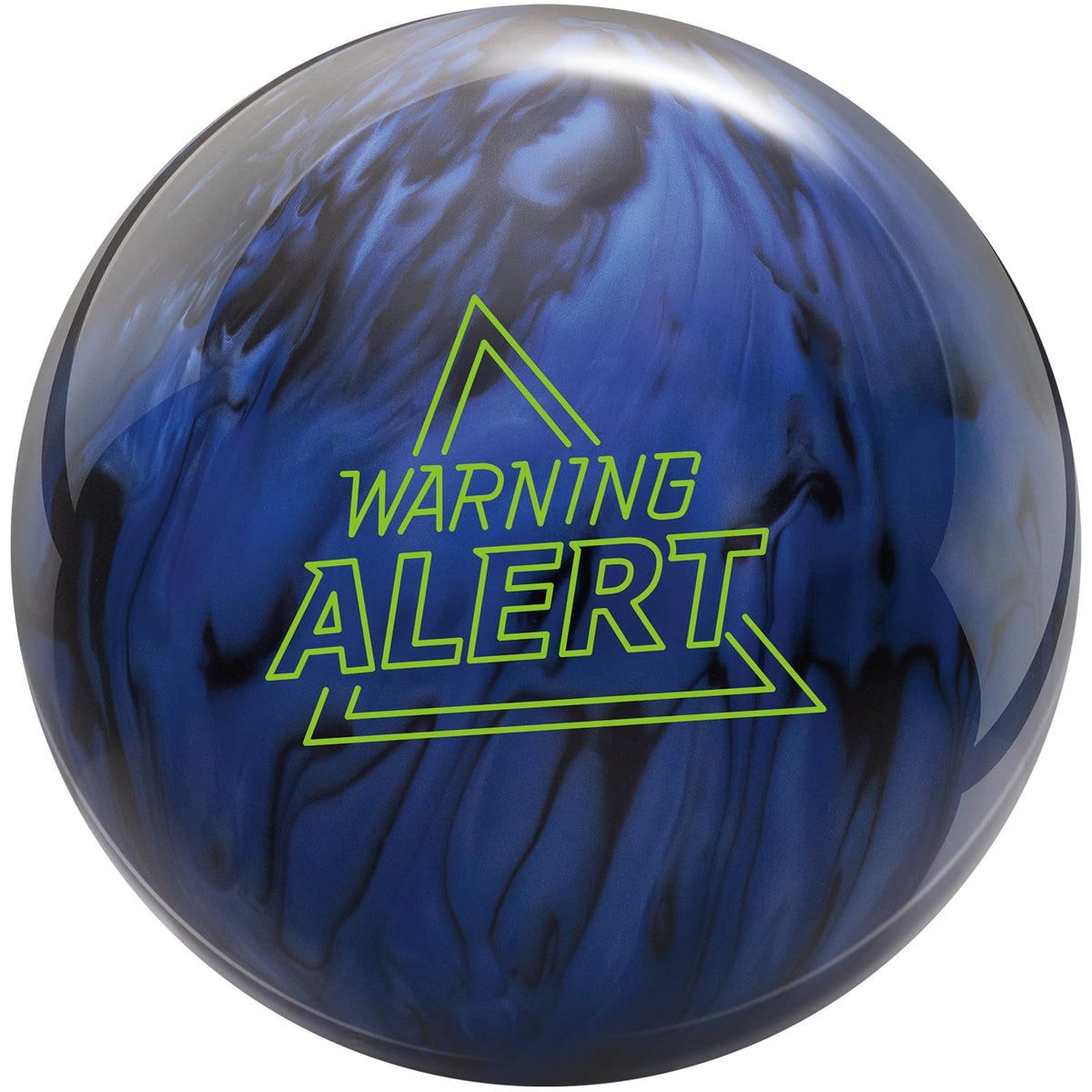 Brunswick Warning Alert Bowling Ball in Lapis/Black - main product image