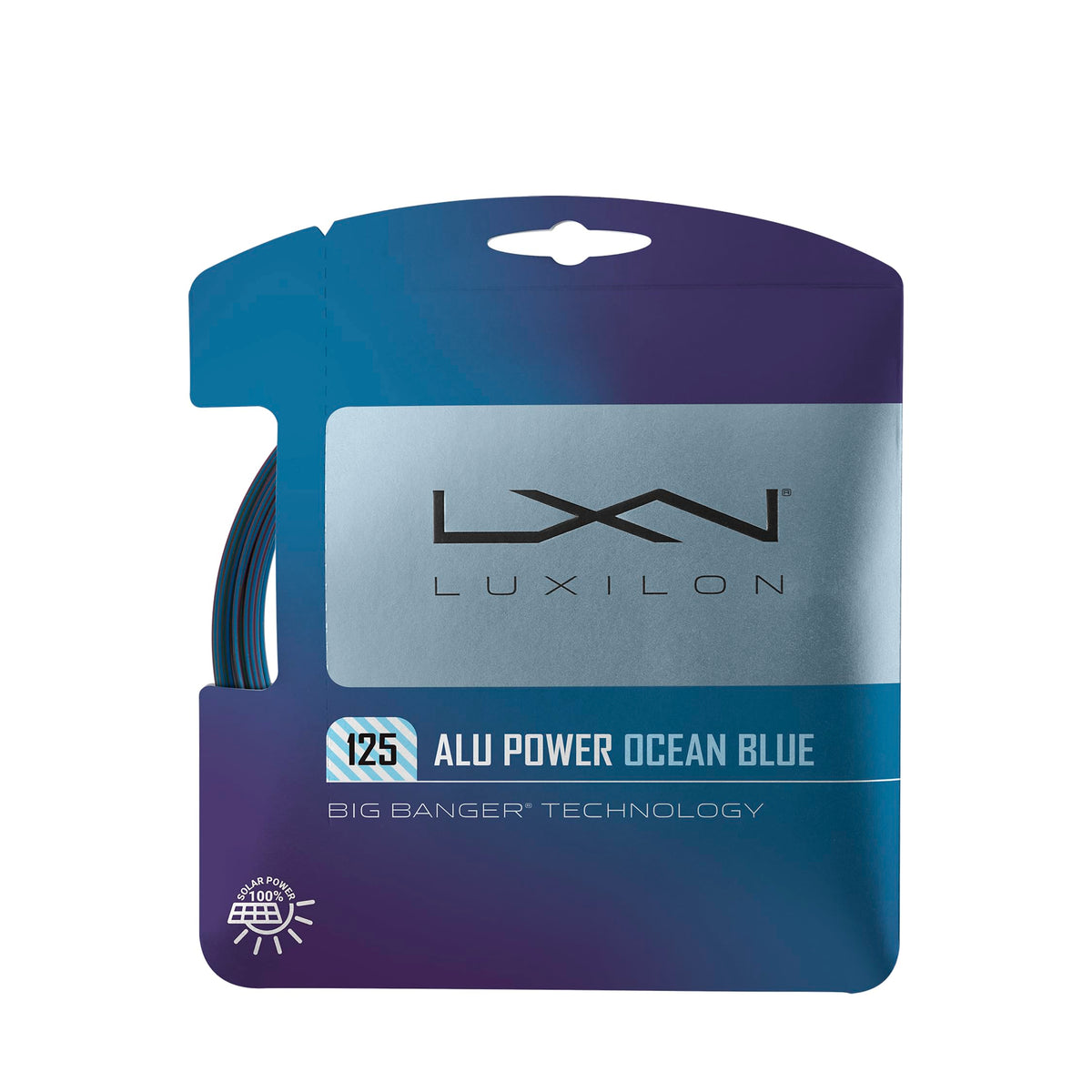 Luxilon ALU Power 125 16L Tennis String Set, Ocean Blue - main view
