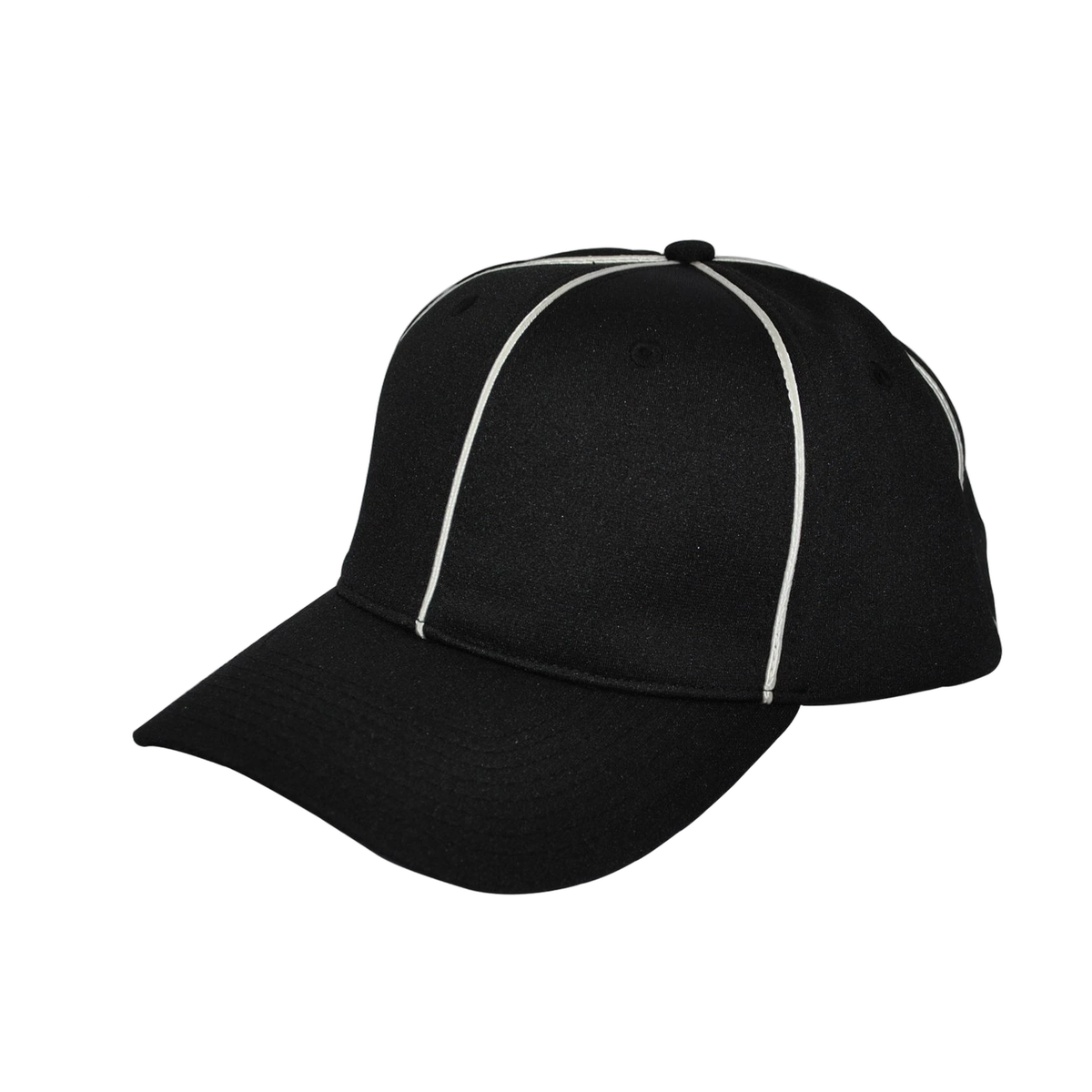 Smitty HT-100 Black w White Piping Flex Fit Referee Cap - football lacrosse