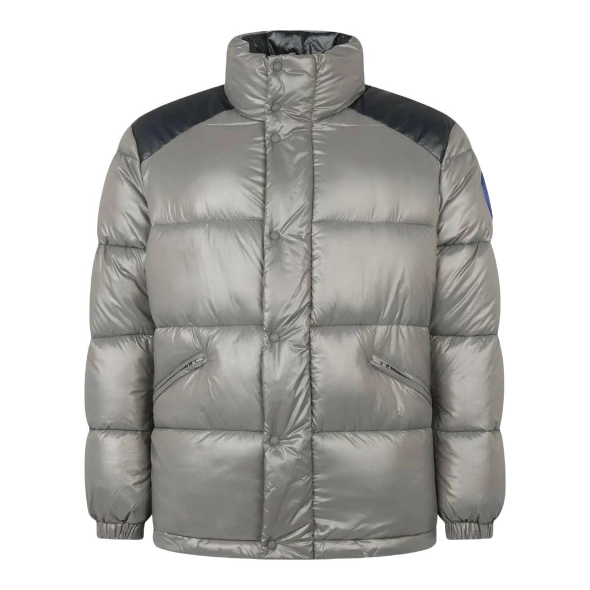 Save The Duck Luck Glossy Puffer Men's Jacket — Mid Grey