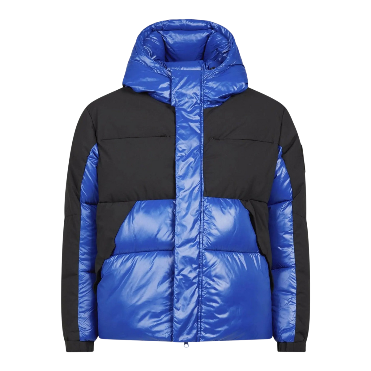 Save The Duck Luma Hooded Puffer Men's Jacket — Twilight Blue/Black