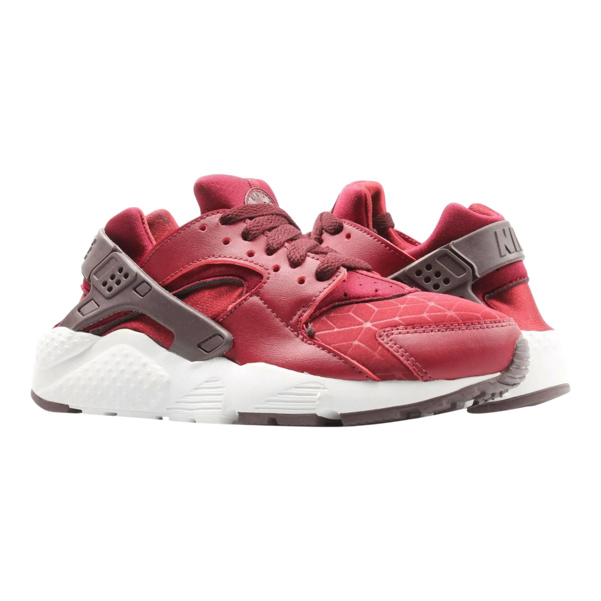 Nike Huarache Run TU Big Kids' (GS) Running Shoes — Team Red/Burgundy Crush