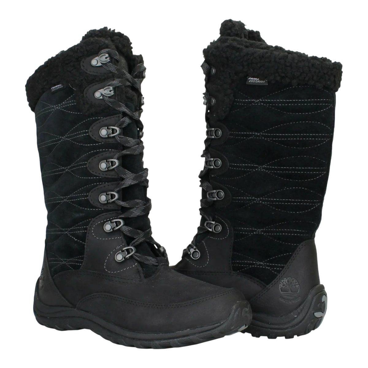 Timberland Earthkeepers Willowood Waterproof Insulated Women's Boots — Black Leather