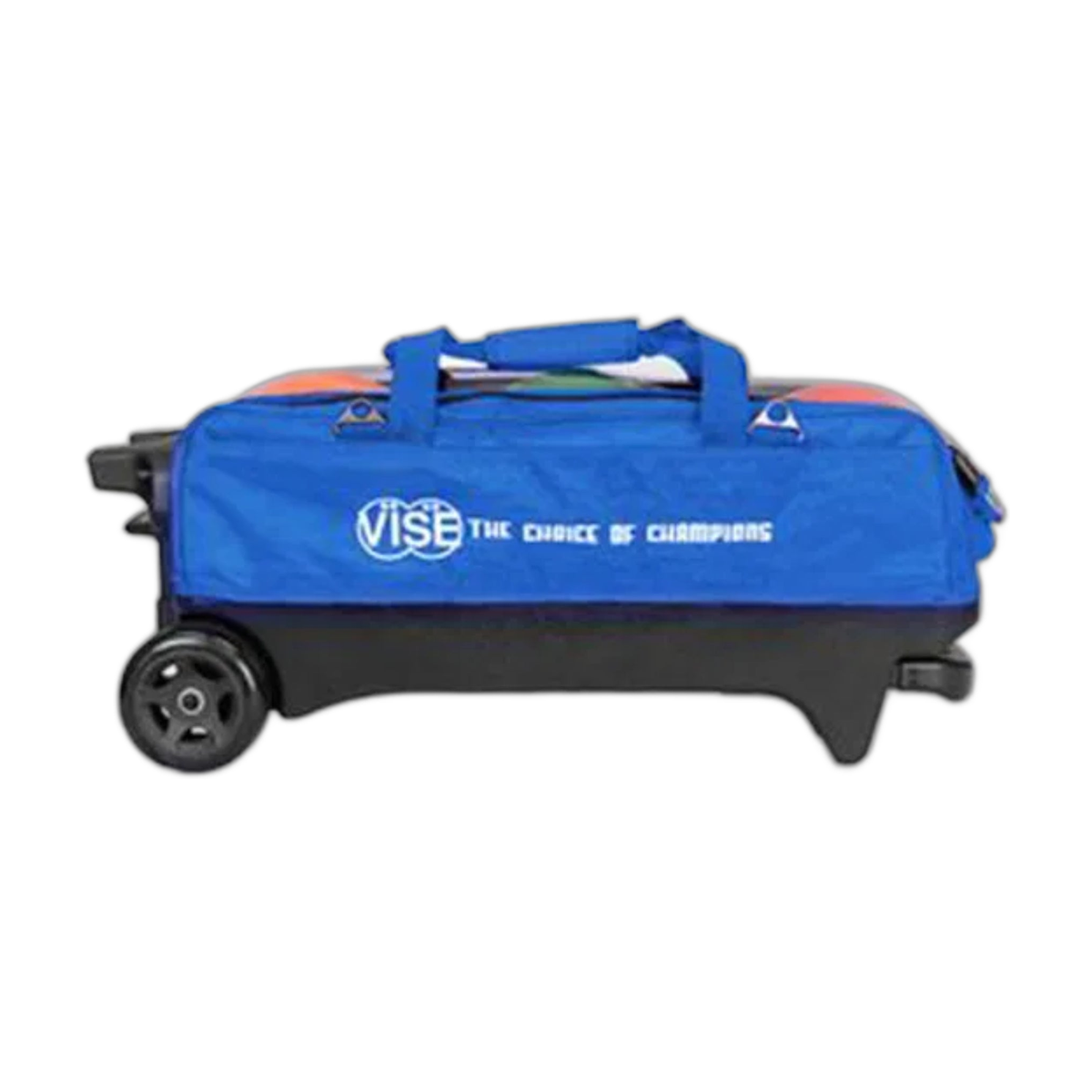 Vise 3 Ball Triple Tote Tournament Roller Bowling Bag in Blue - front view
