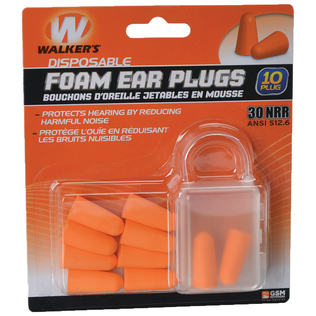 Walkers Foam Ear Plugs - Front View
