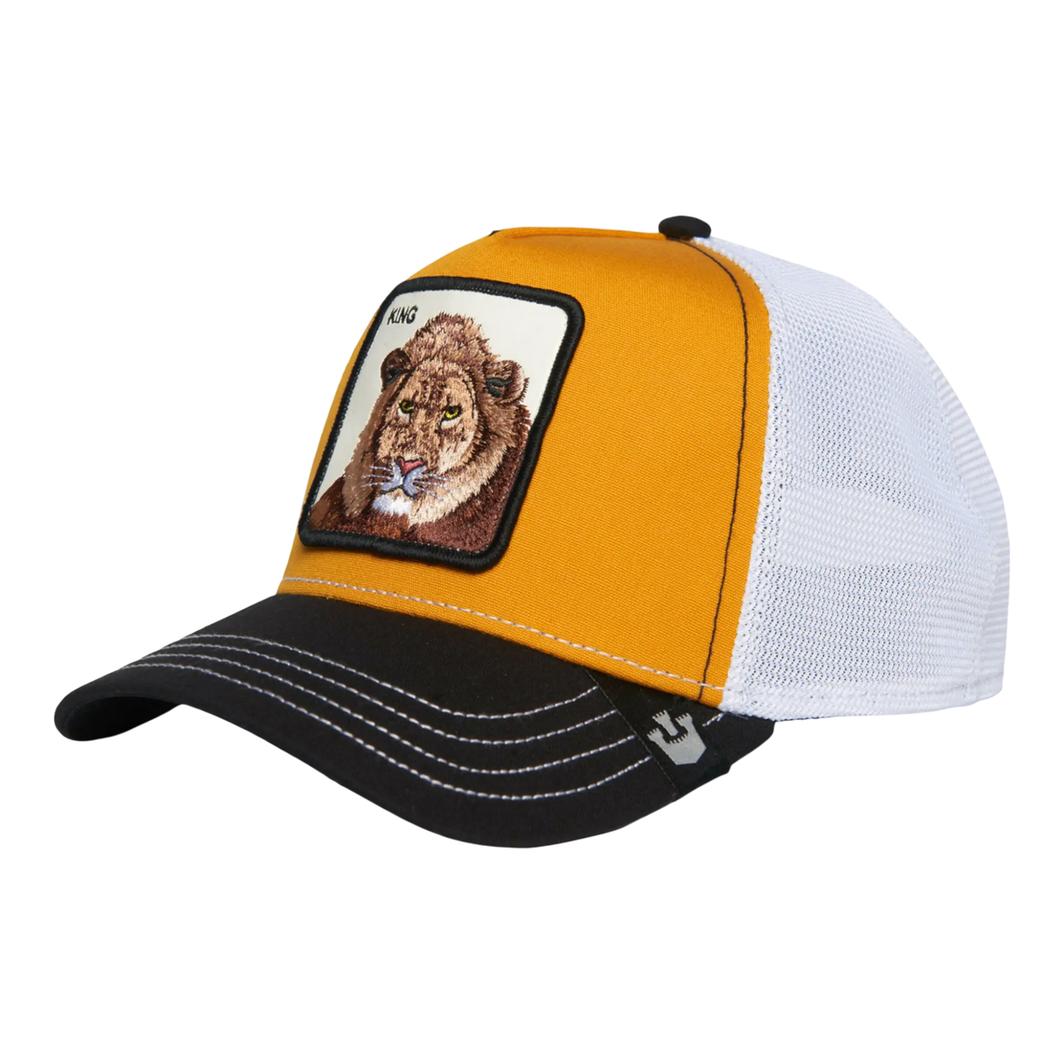 Goorin Bros MVP Lion Trucker Hat — Yellow Adjustable Cap