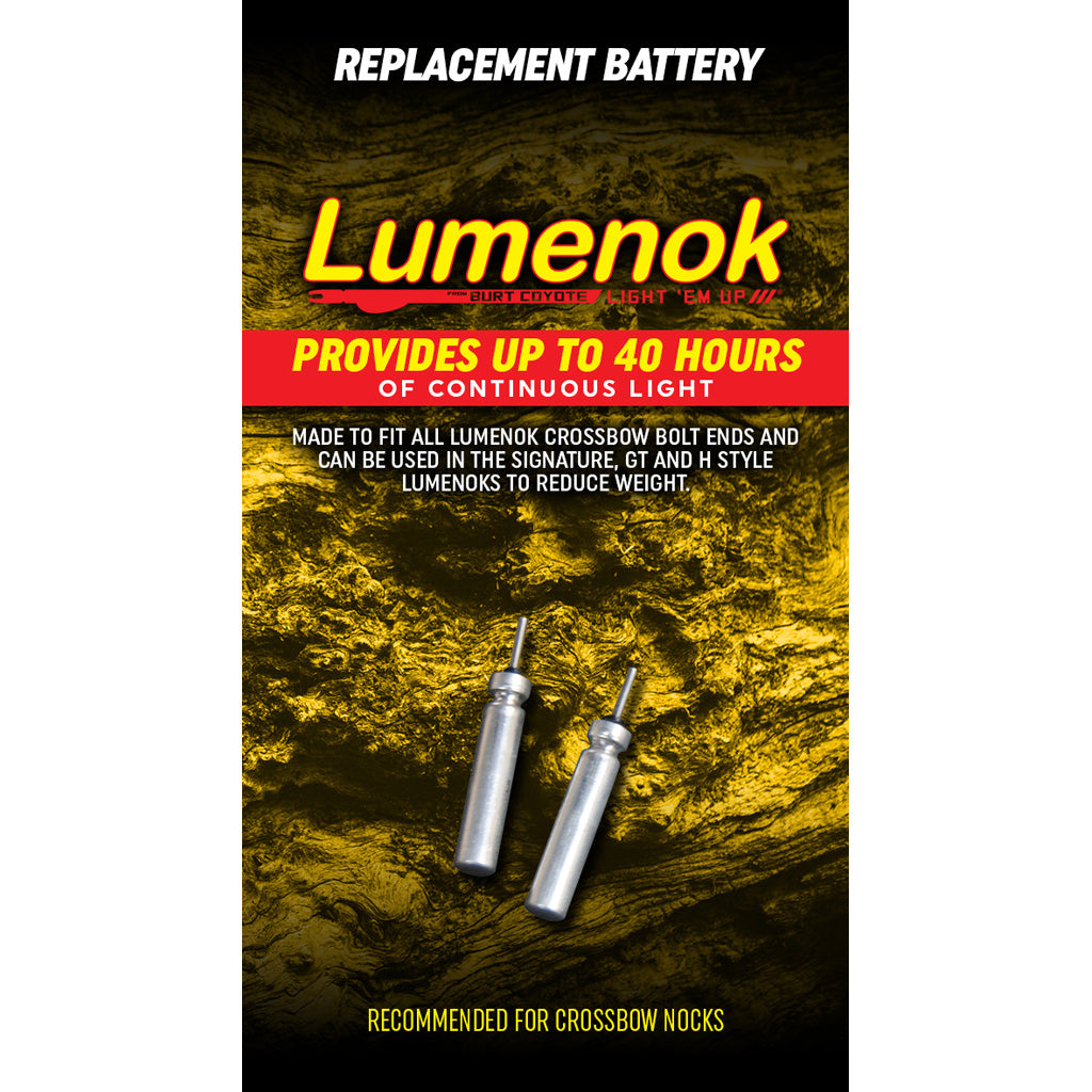 Lumenok Replacement Batteries - Front View