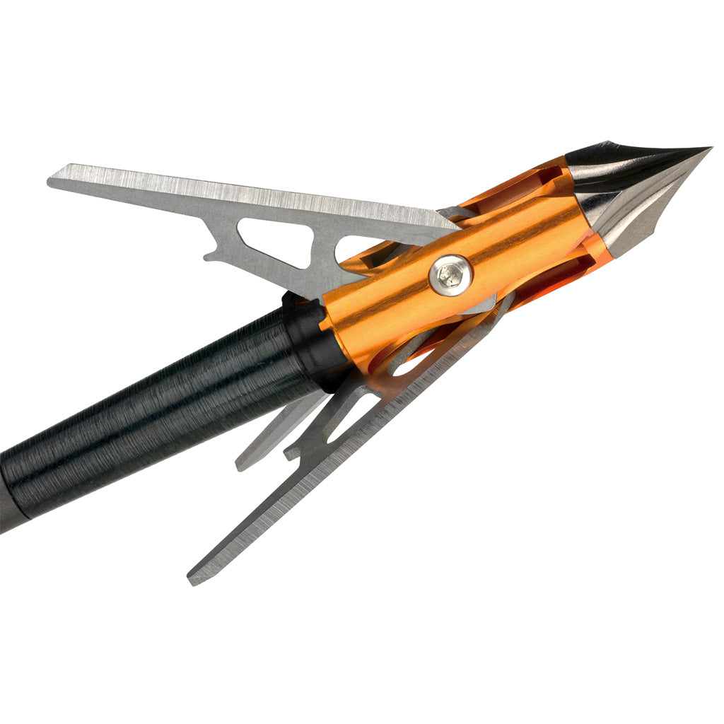 Rage Chisel Tip X Crossbow Broadheads - Front View