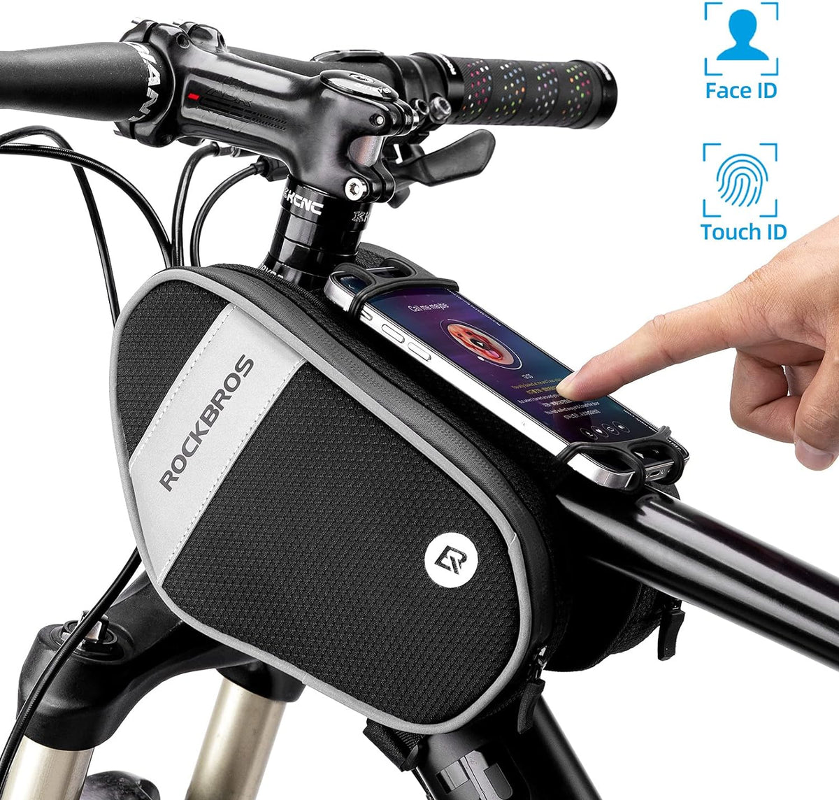 Waterproof Bike Phone Mount Frame Bag
