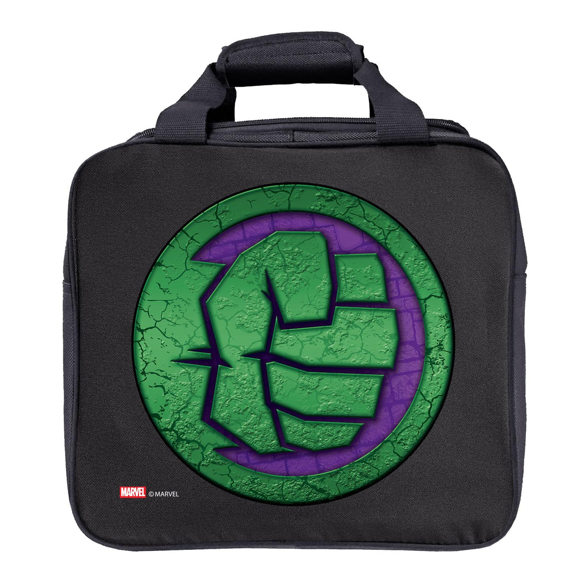 KR Strikeforce Marvel Bowling Ball Tote Bag with Inside Shoe Storage and Side Accessory Pocket (Hulk Icon) - view 1