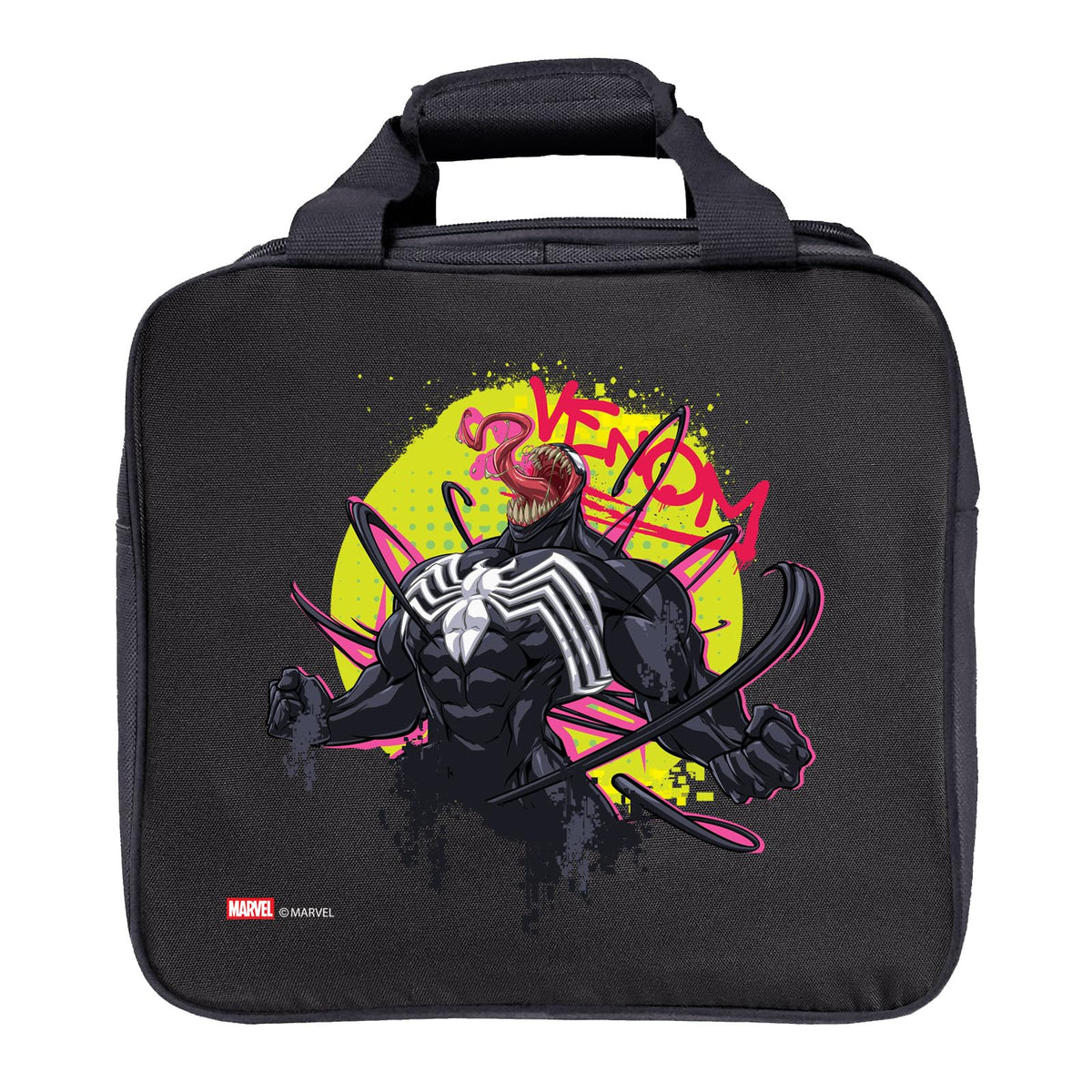 KR Strikeforce Marvel Bowling Ball Tote Bag with Inside Shoe Storage and Side Accessory Pocket (Venom) - view 1