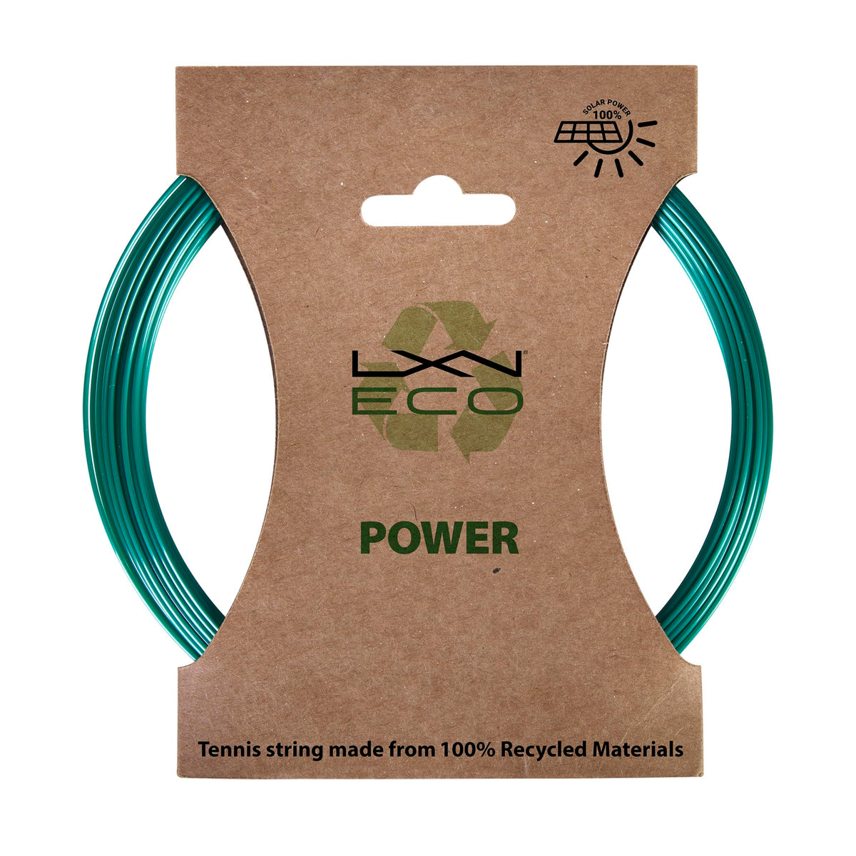 Luxilon Eco Power 125 Tennis String Set, 16L Gauge, Teal - main view