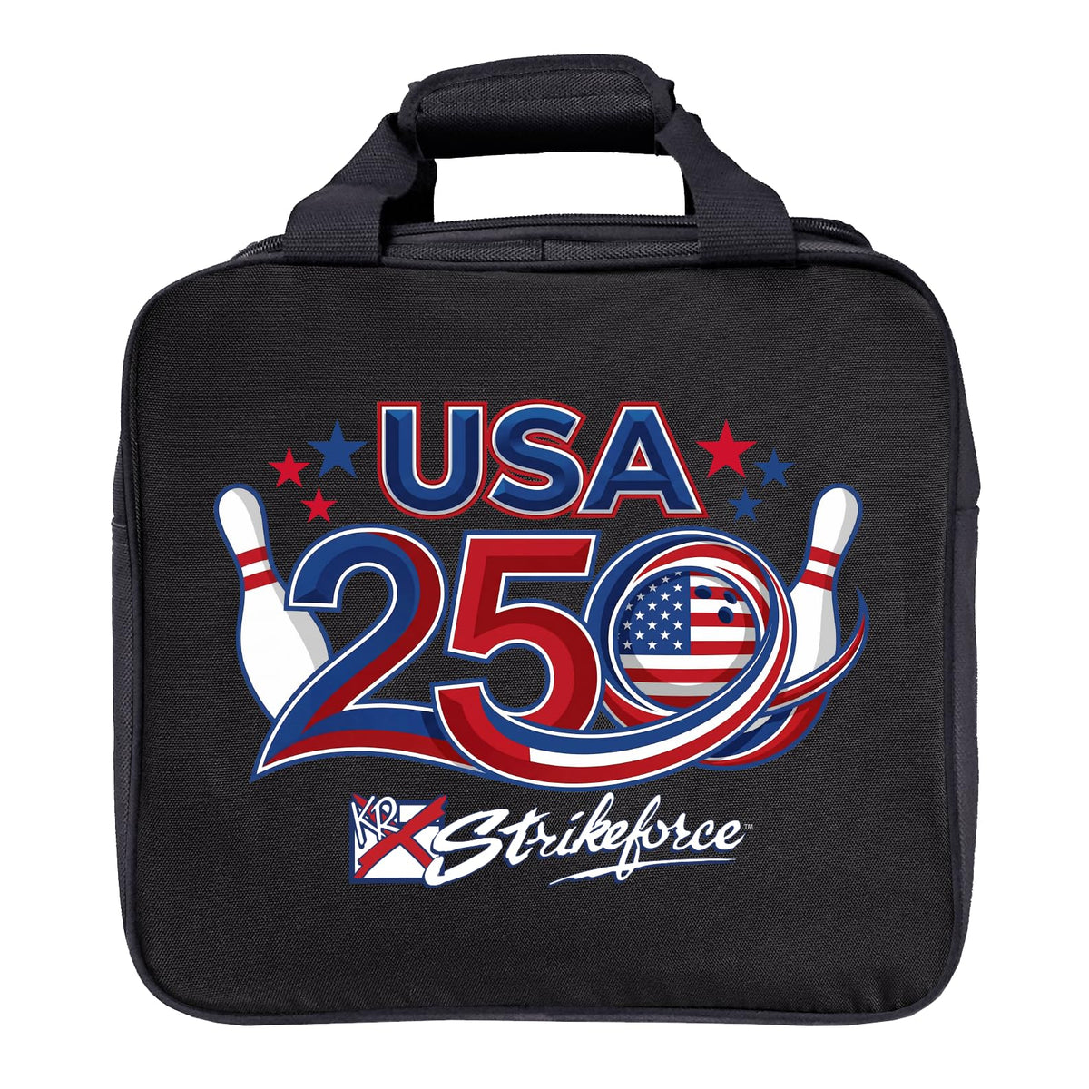 KR Strikeforce USA 250-Years Single Ball Tote Bowling Bag - Holds One Bowling Ball, Shoes and Accessories - view 1