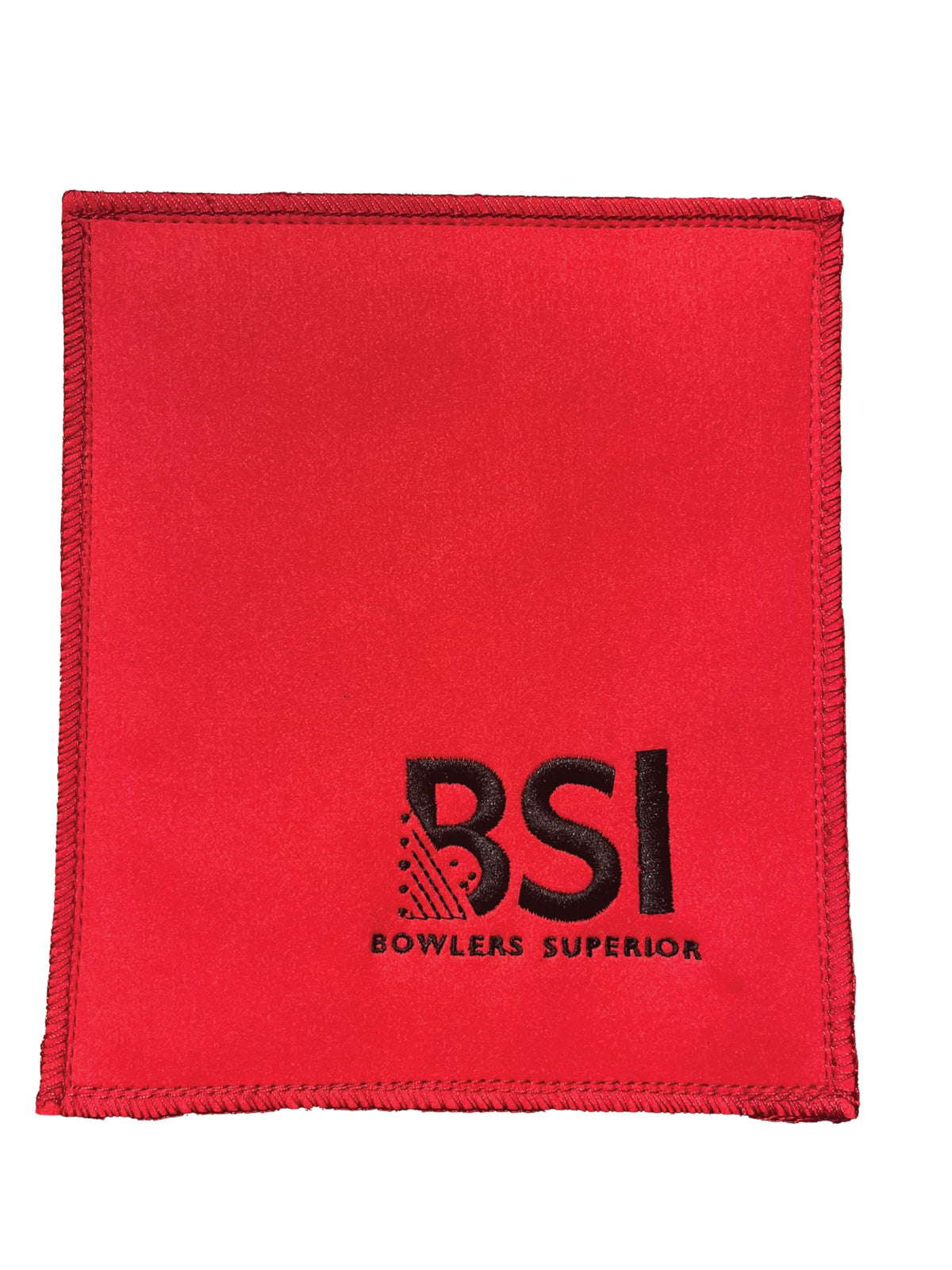 BSI Bowling Ball Shammy Pad – Dual Surface Leather Towel for Cleaning & Removing Oil, Restore Grip & Consistent Reaction, Red/Black, Sports Accessories - view 1