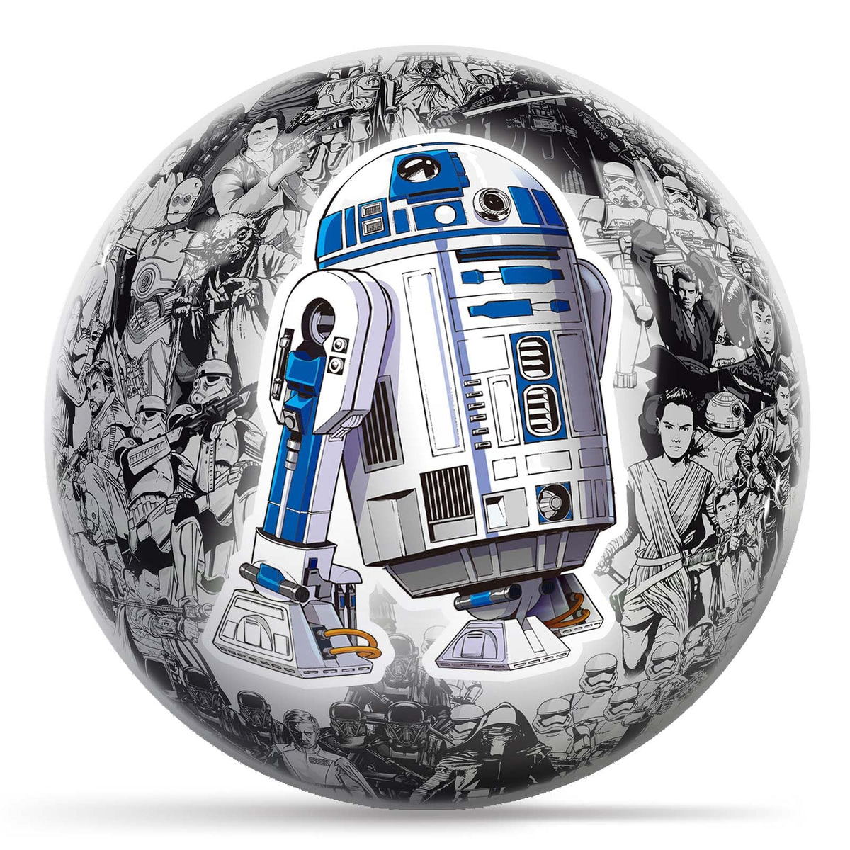KR Strikeforce Star Wars R2-D2 Characters Background Undrilled Bowling Ball (6, Pounds) - view 1