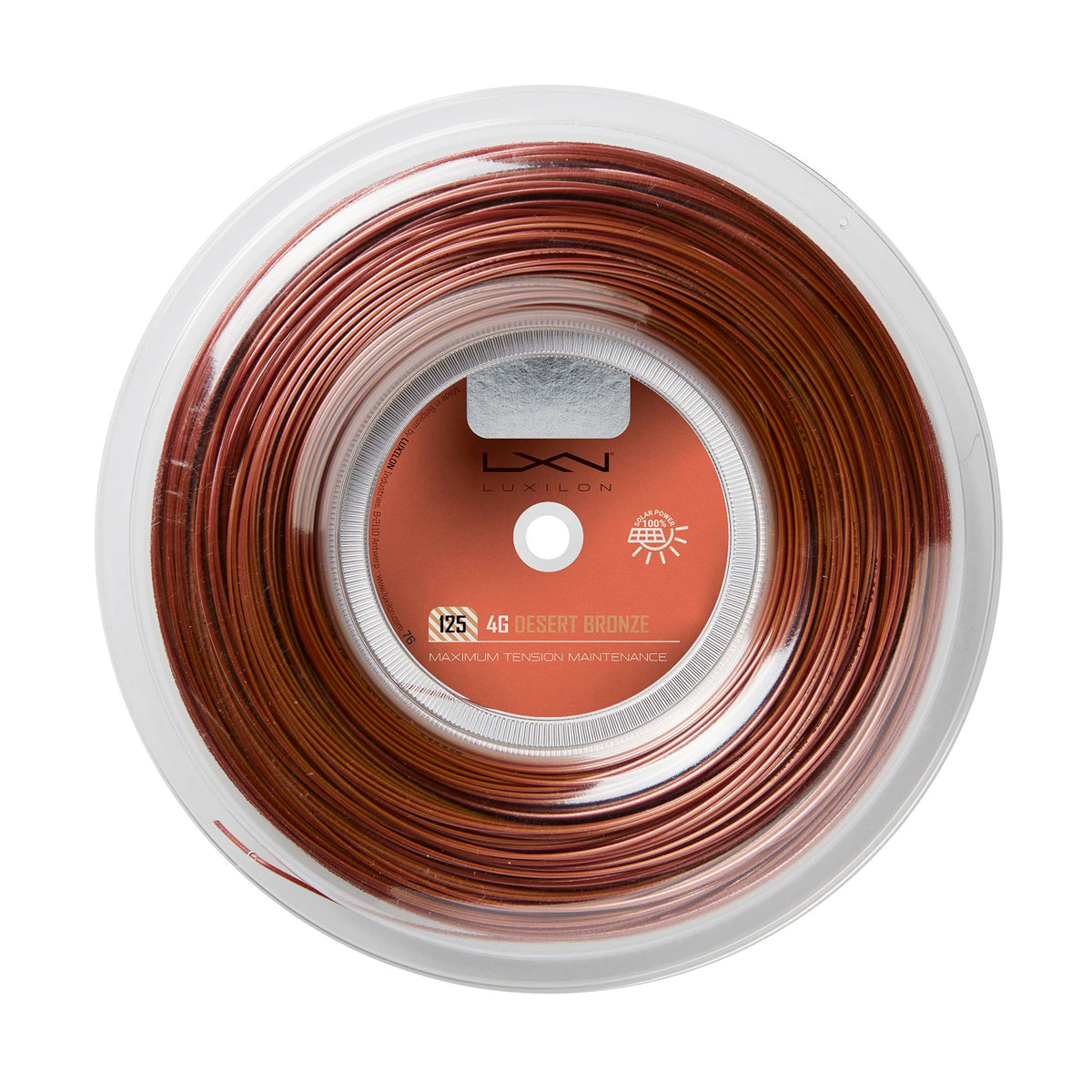 Luxilon 4G 125 16L Tennis String Reel 200m, Desert Bronze - main view
