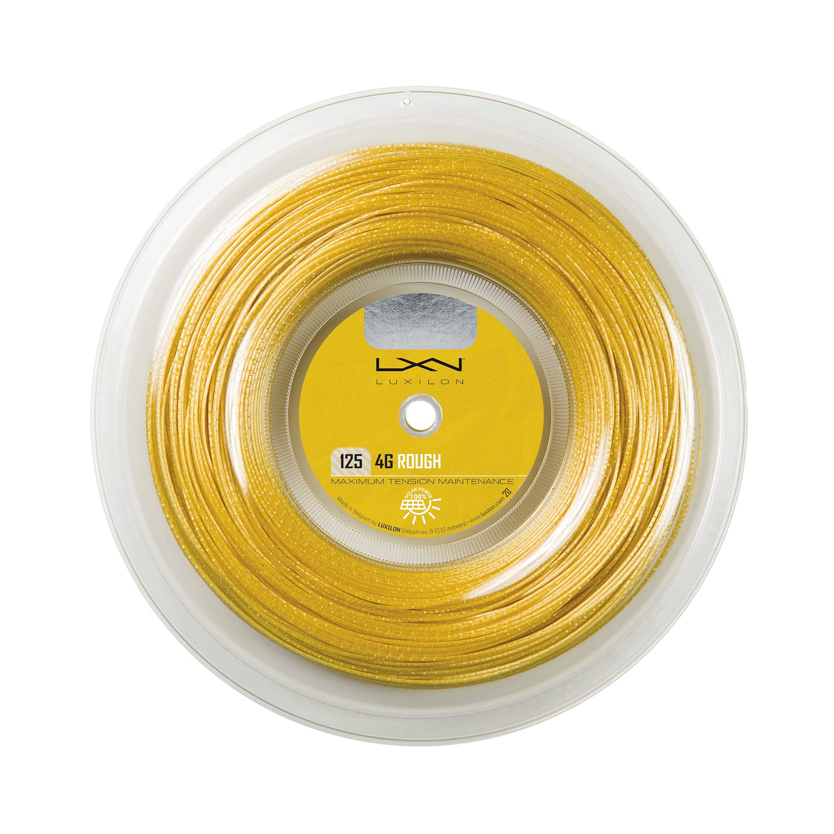 Luxilon 4G Rough 125 16L Gauge Tennis String Reel, 200m, Gold - main view