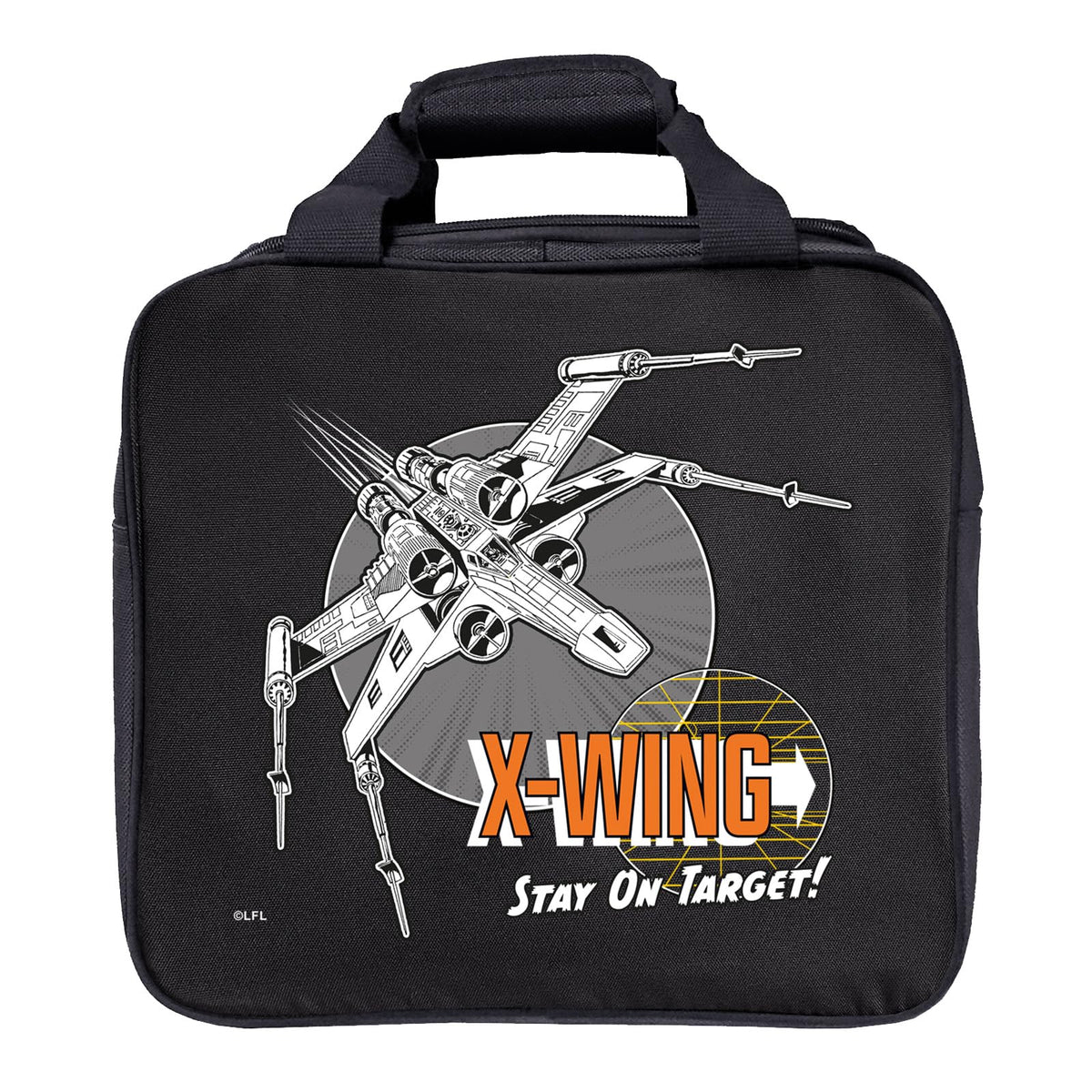 KR Strikeforce Star Wars Bowling Ball Tote Bag with Inside Shoe Storage and Side Accessory Pocket (X-Wing Starfighter) - view 1